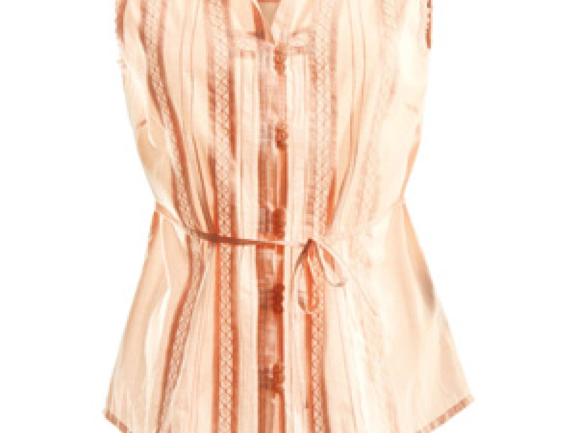 Bluse in hellem Pfirsichfarbton