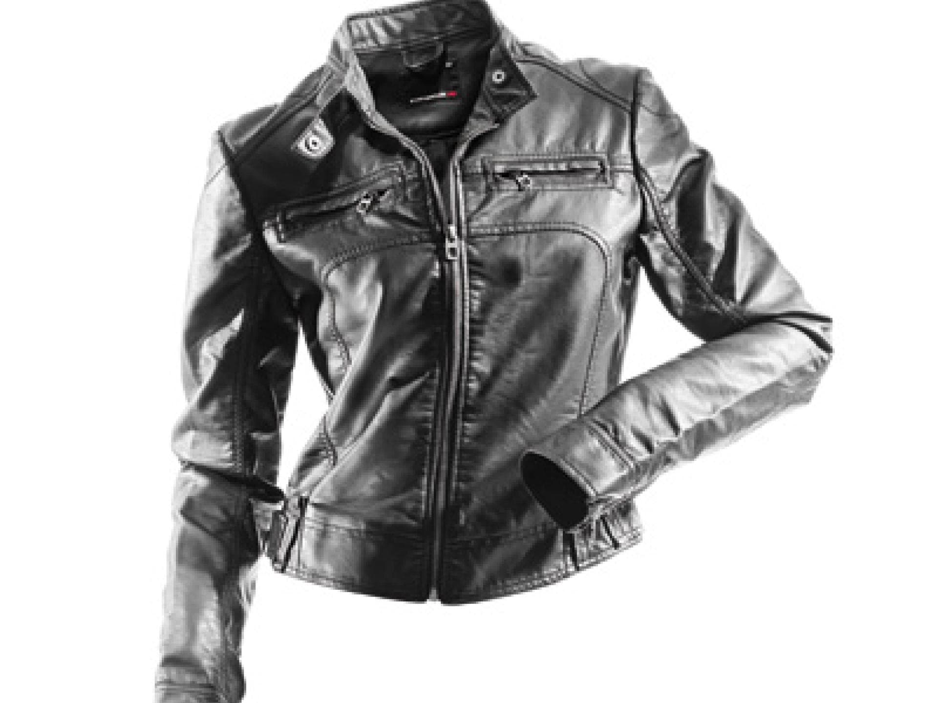 Coole Rocker-Lederjacke