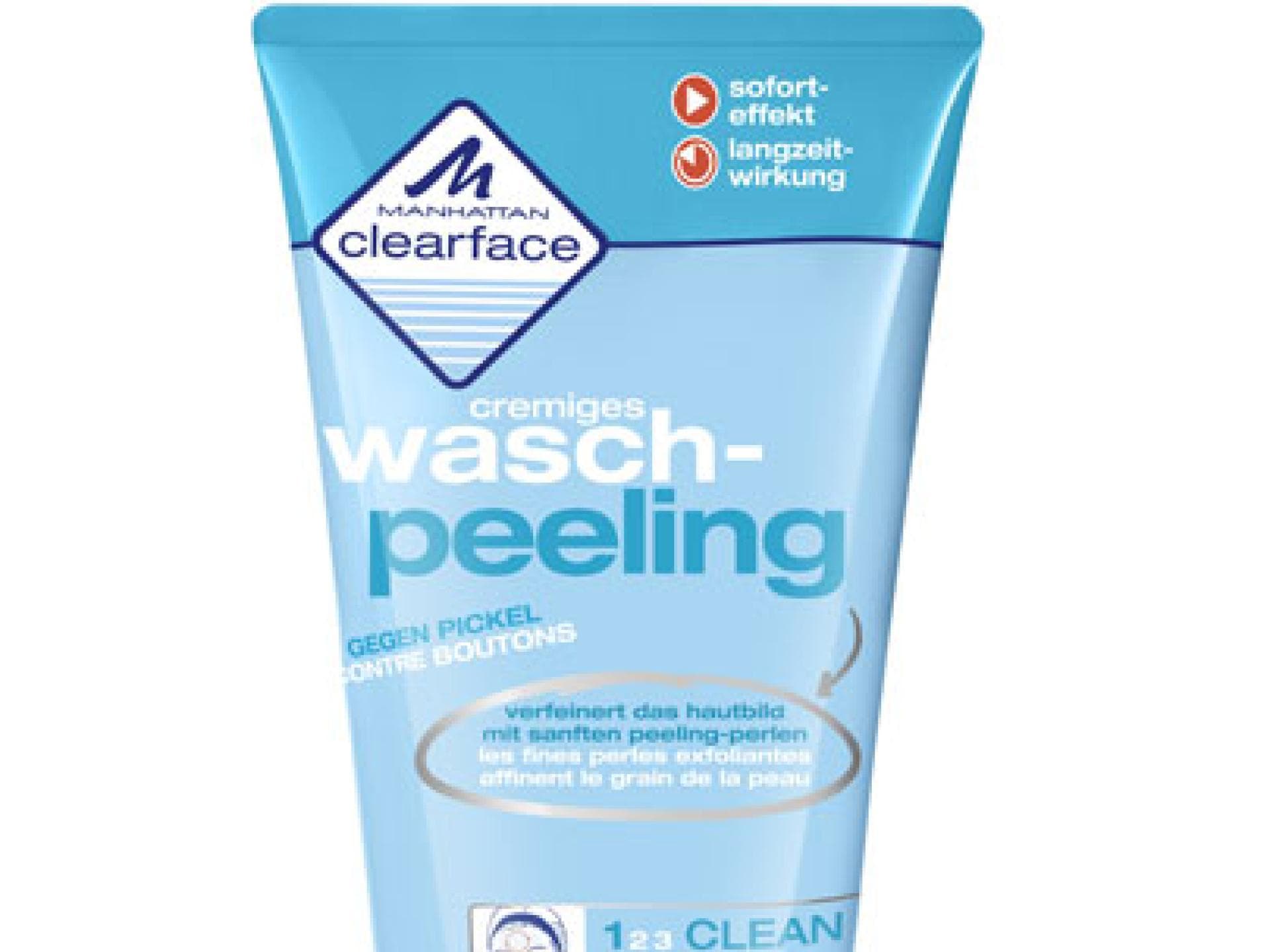 Waschpeeling gegen Pickel