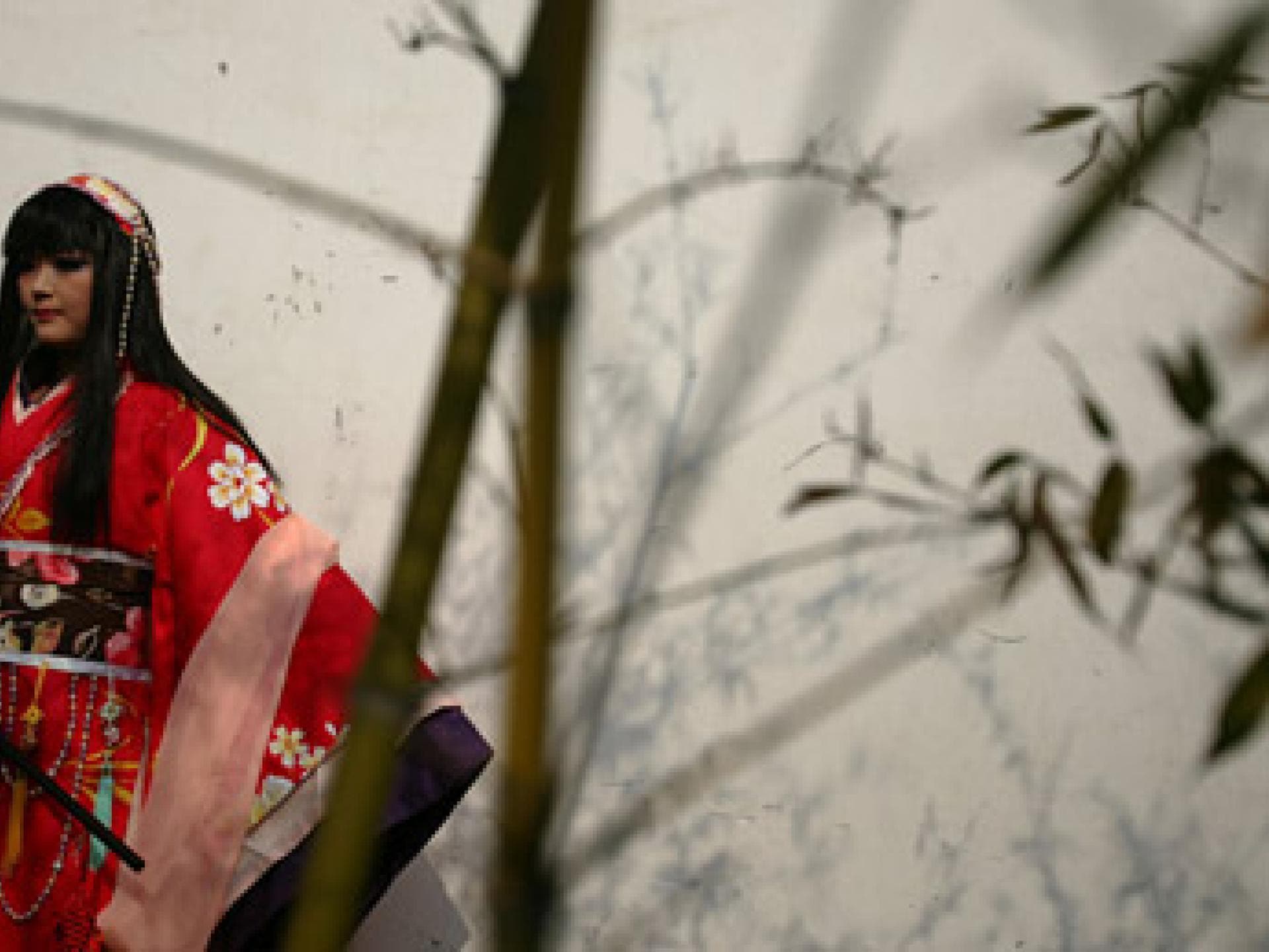 Japanische Cosplayerin