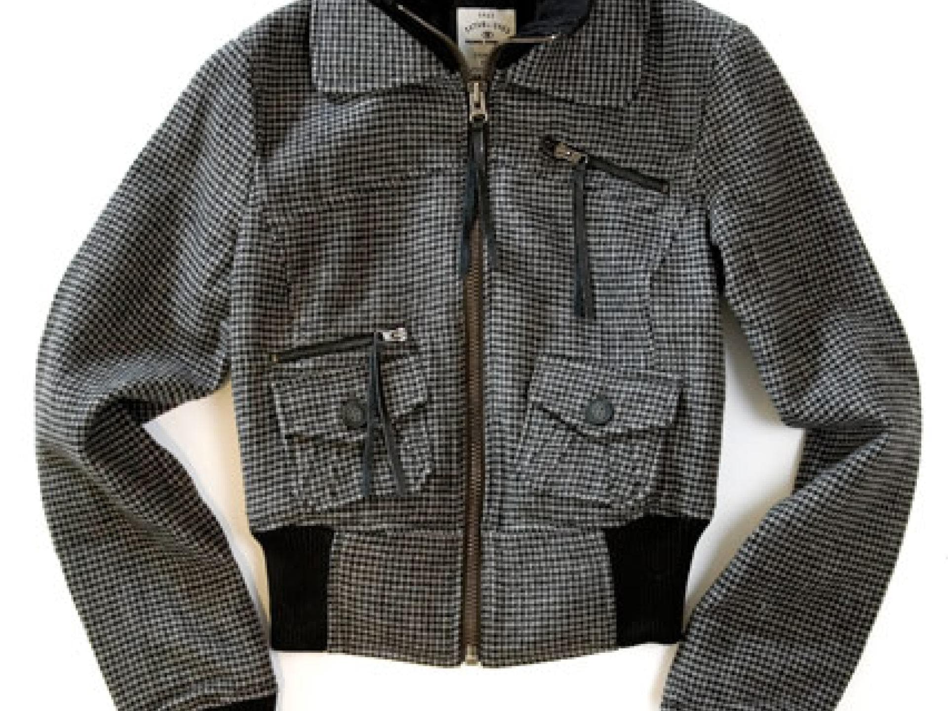 Jacke mit Hahnentrittmuster