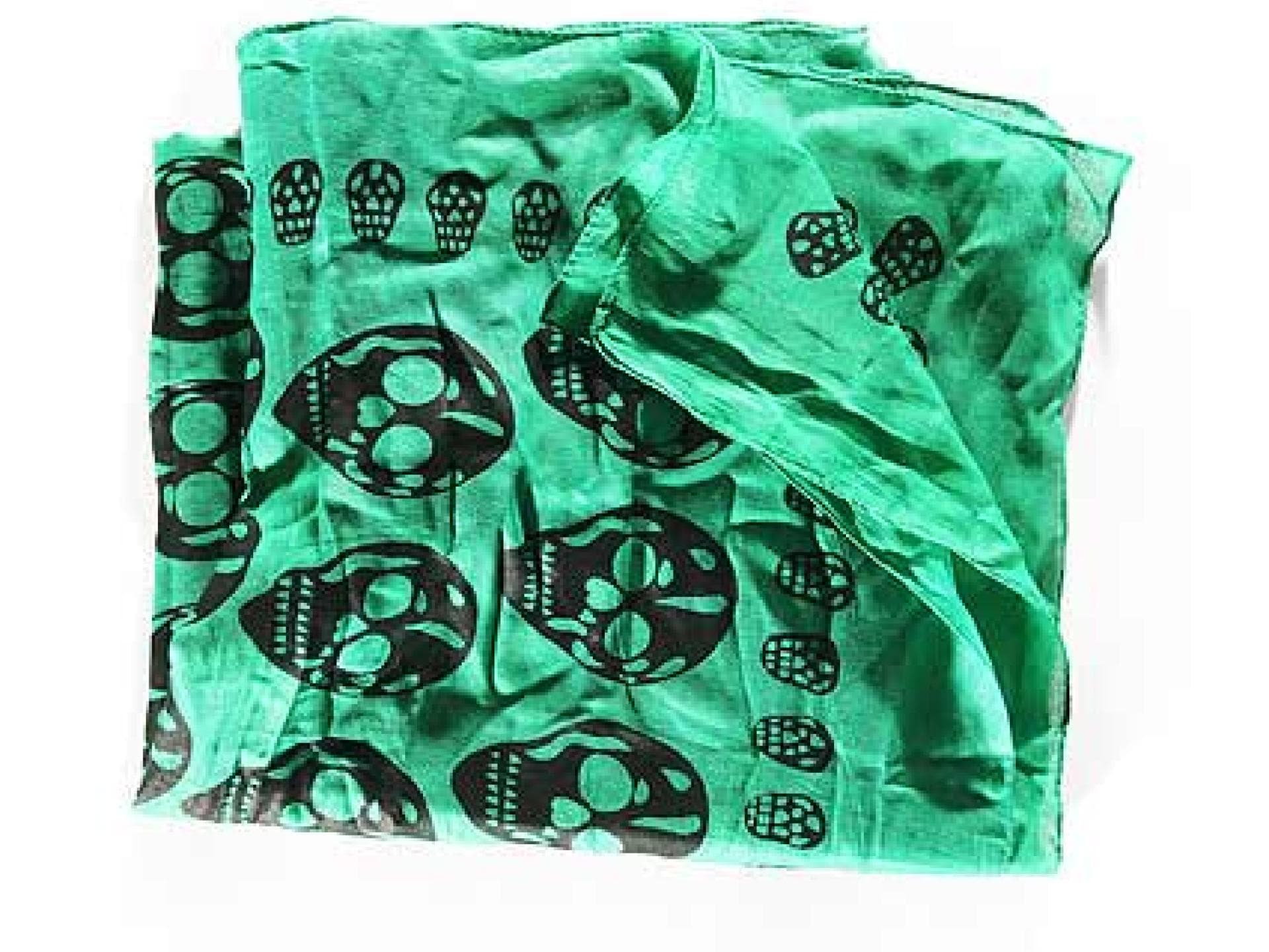 Schal mit Totenkopf-Motiven