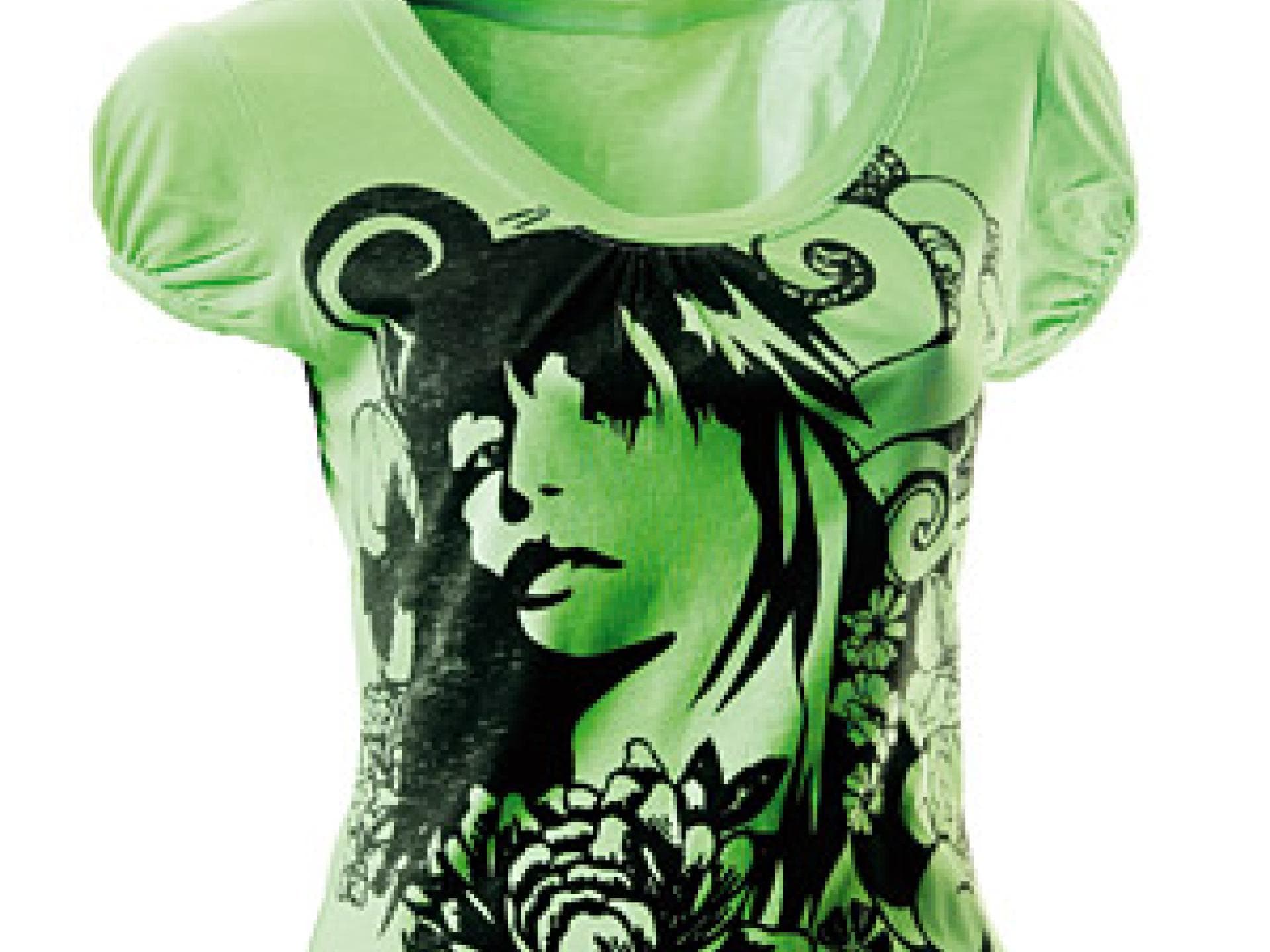 Shirt mit Hippie-Druck von New Yorker