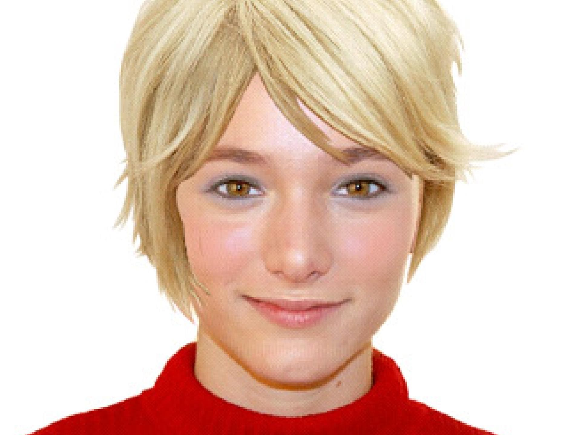 Freche Kurzhaarfrisur in Blond