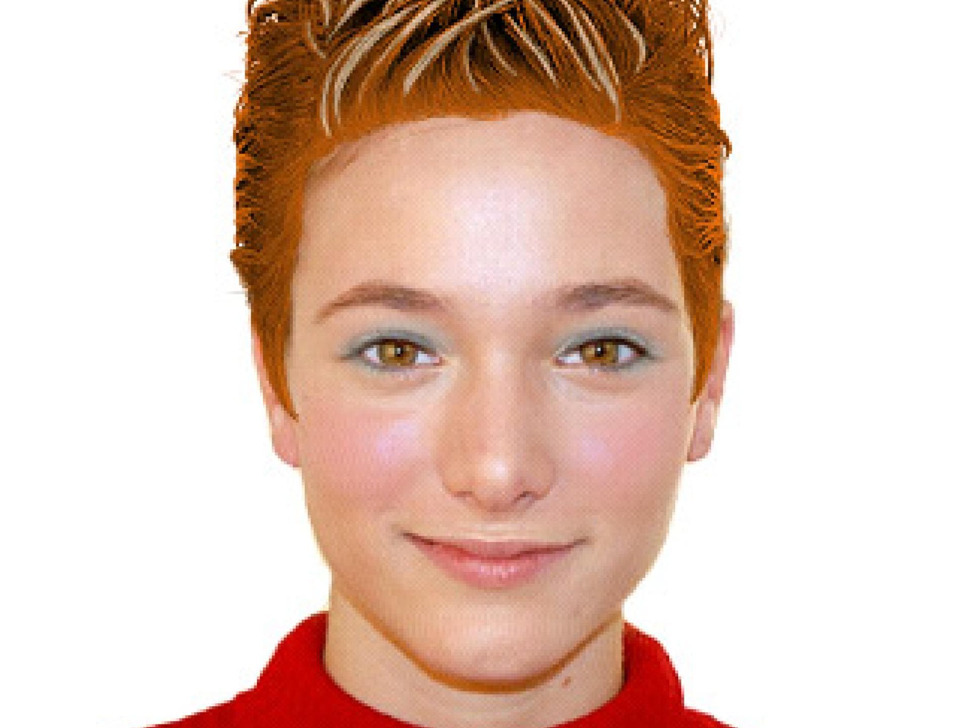 Rotblonde Kurzhaarfrisur