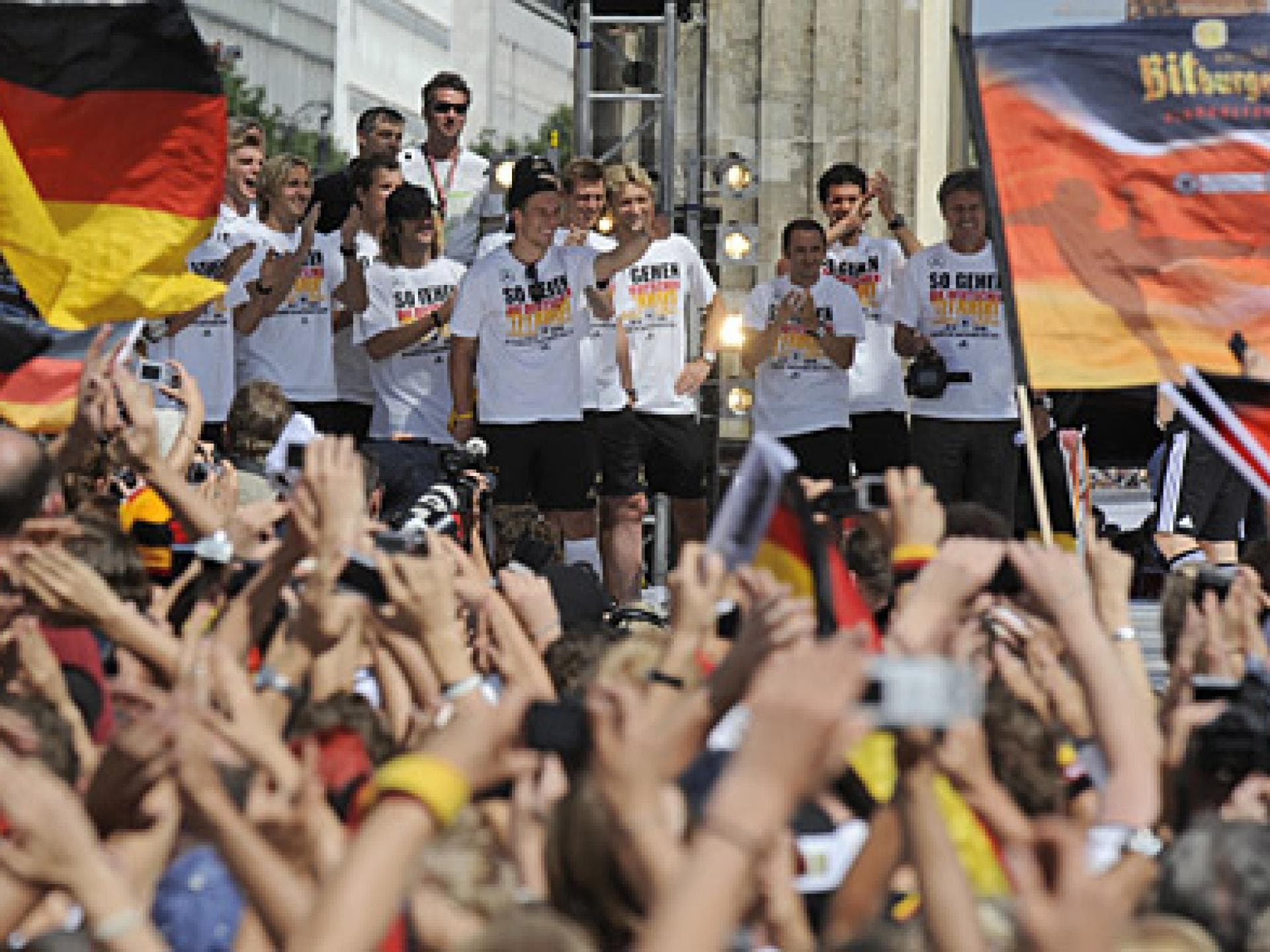 Begeisterung auf der Fanmeile