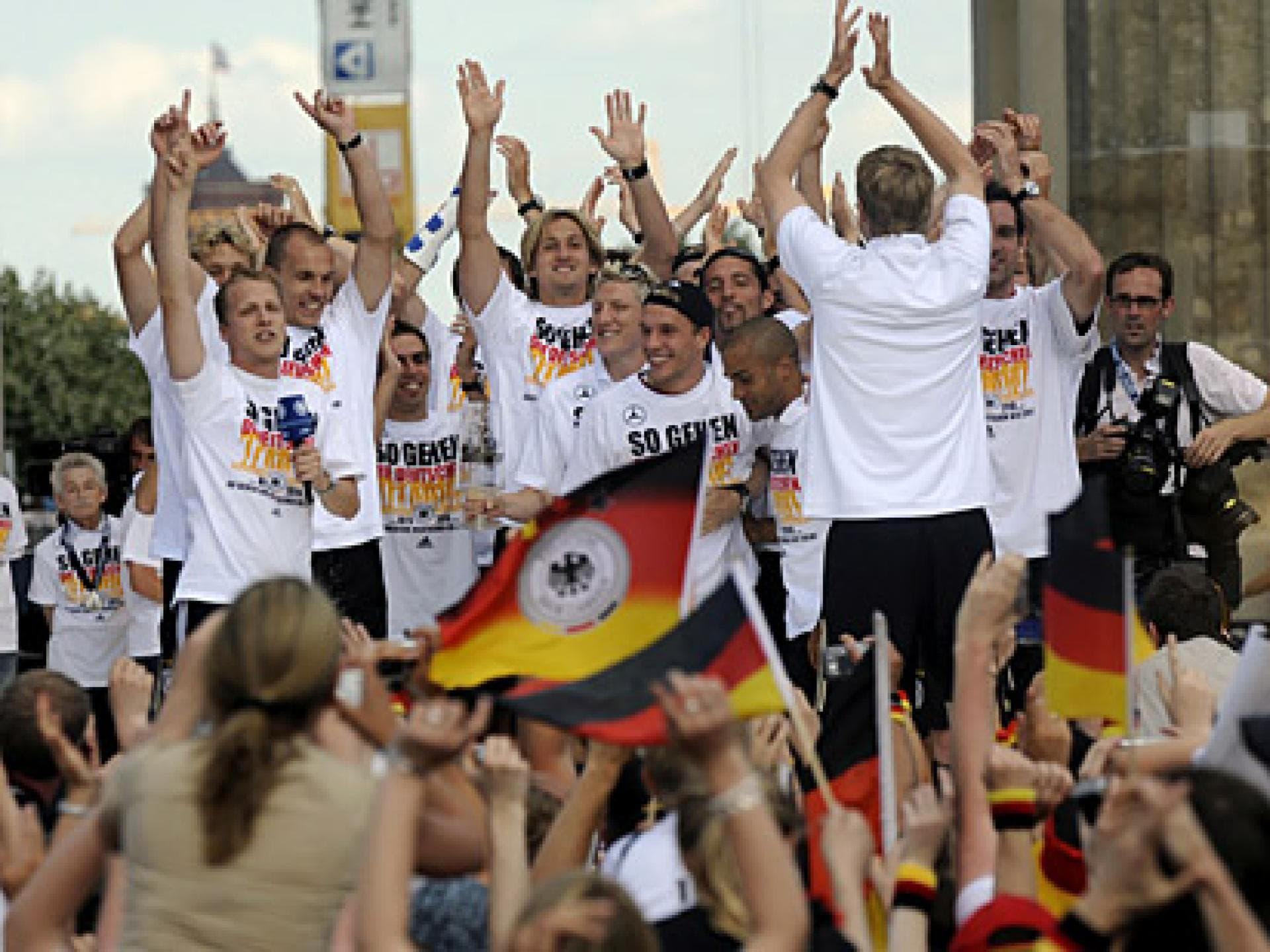 Jubel der EM-Mannschaft