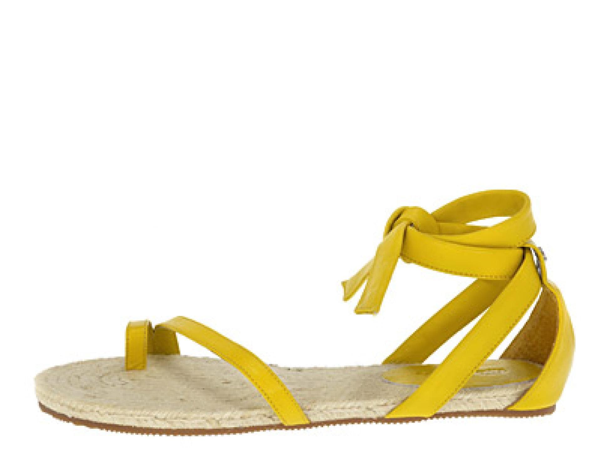 Knallgelbe Sandalen Knallgelbe Sandalen