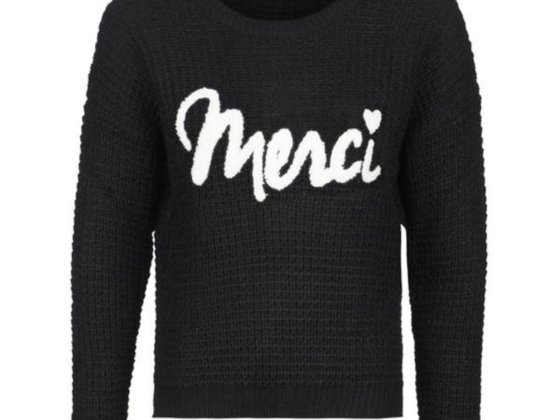 "Merci"-Pullover von New Yorker