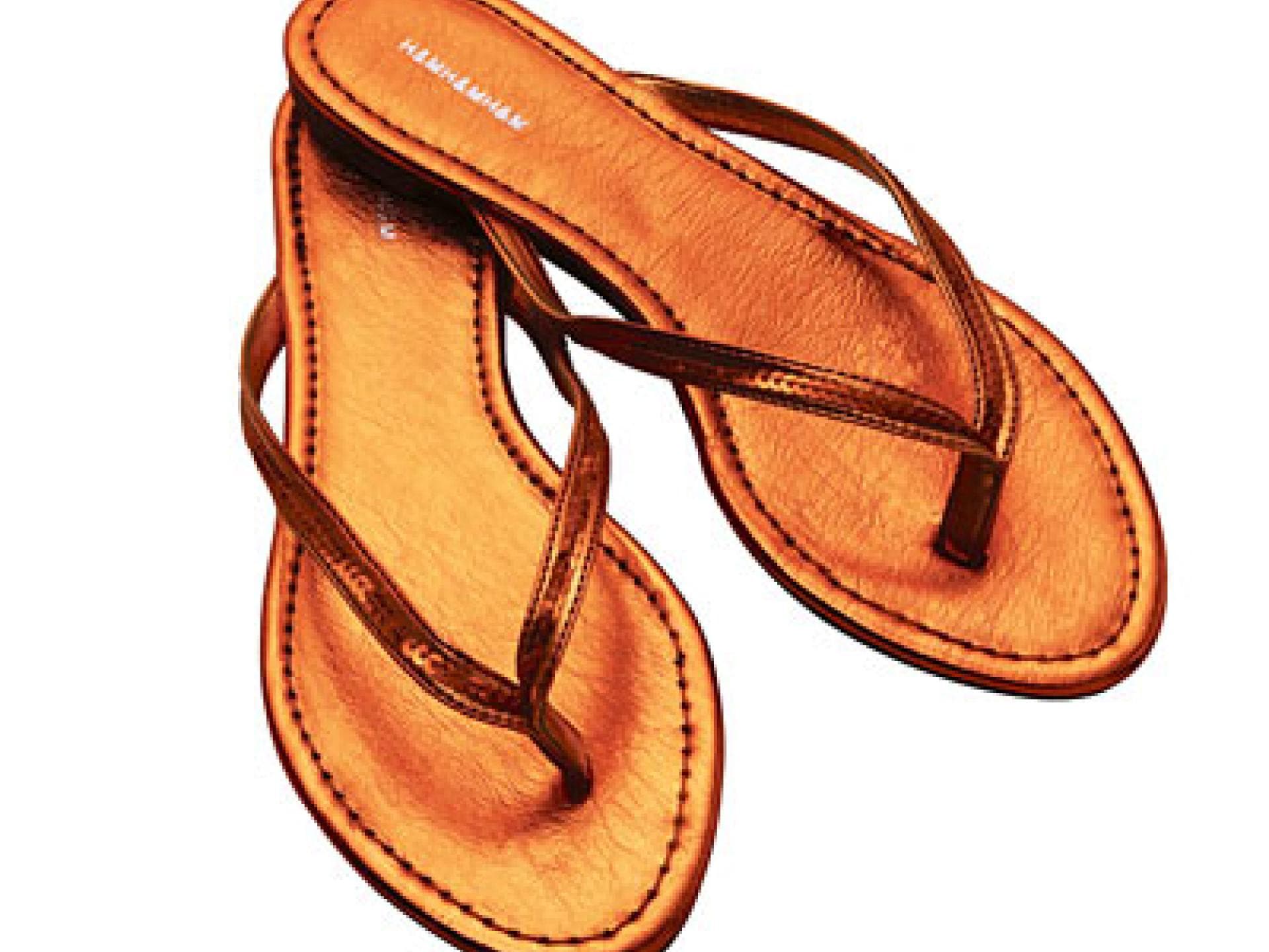 Flip Flops in Bronze Flip Flops in Bronze