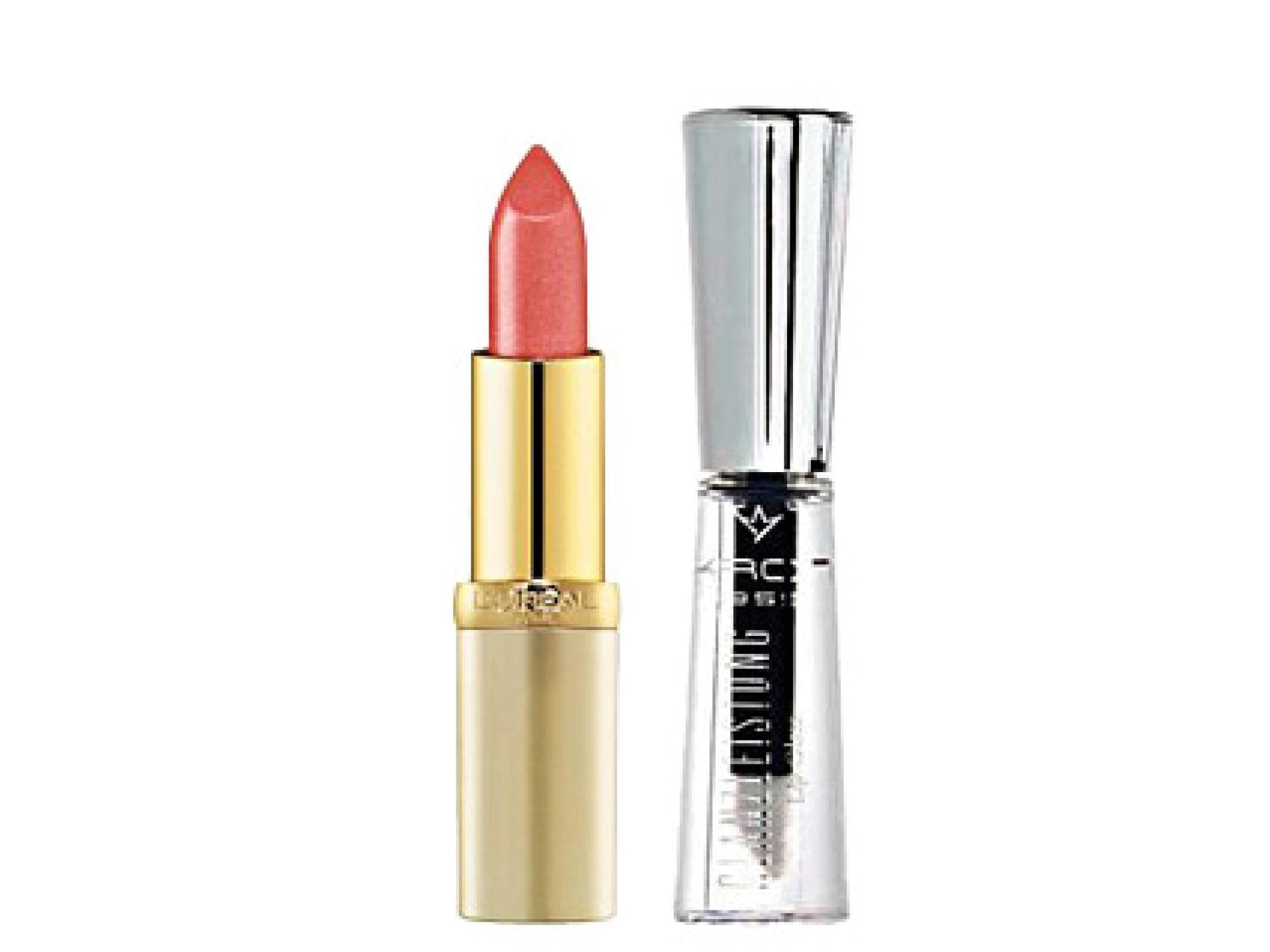 Cremelippenstift und Gloss