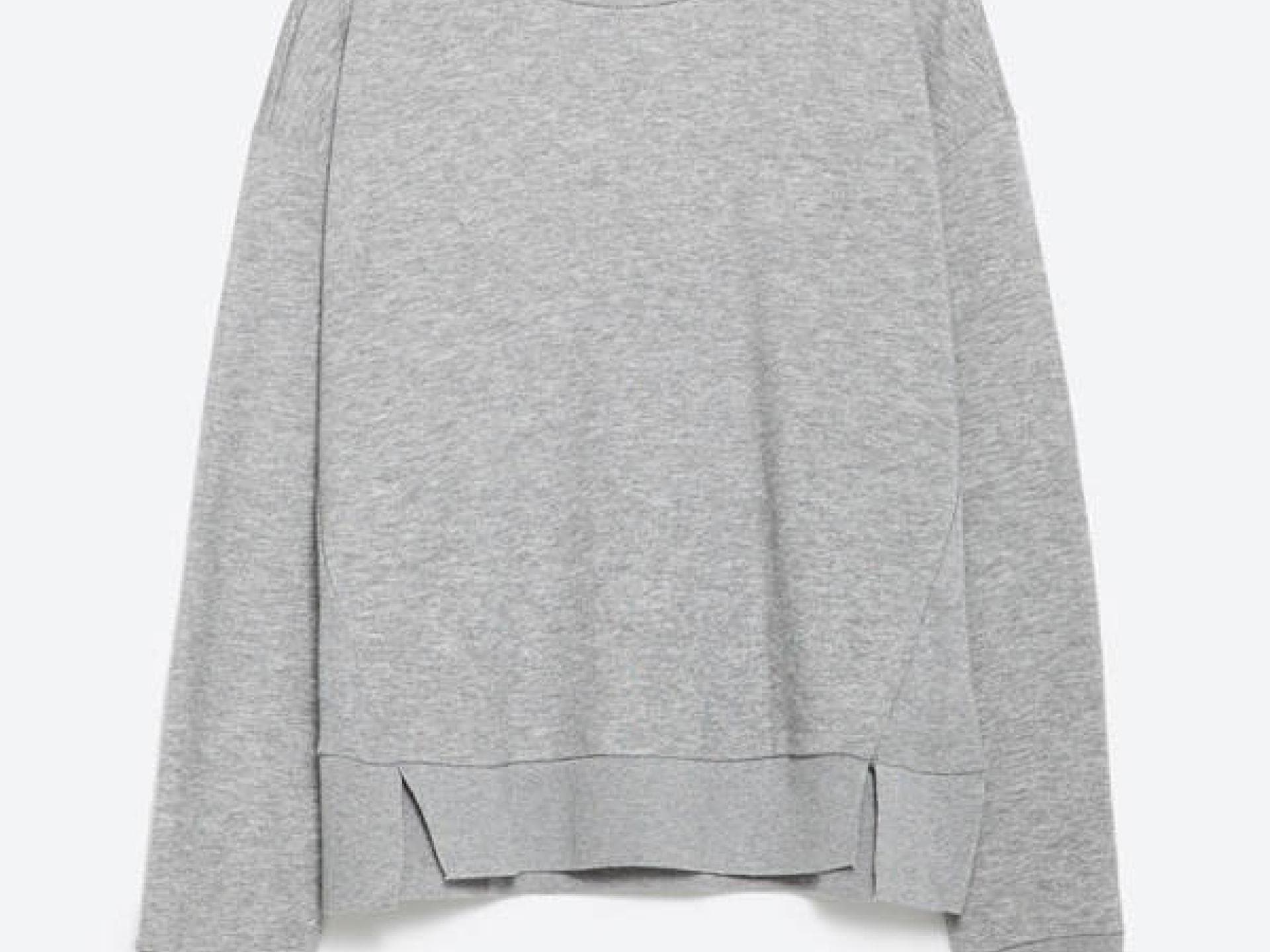 Graues Sweatshirt von Zara Graues Sweatshirt von Zara