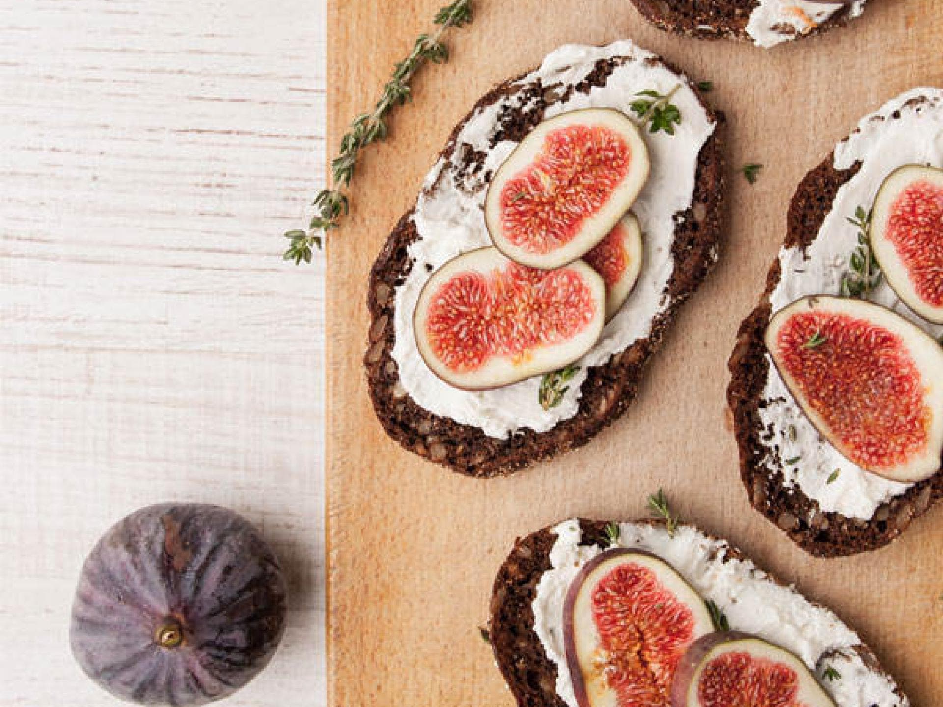 Leckeres Pausenbrot: Feige