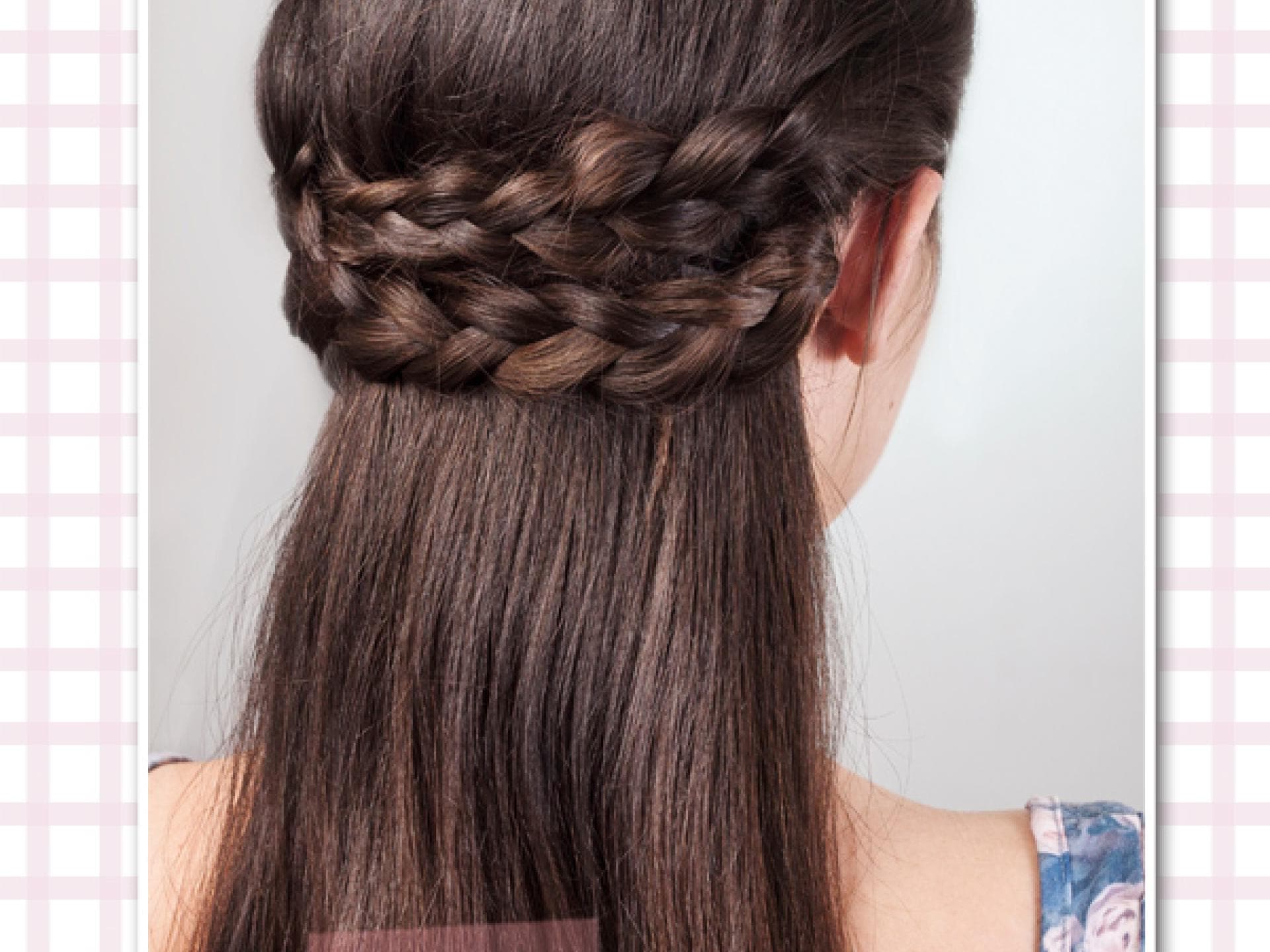 Süße Flechtfrisur für die Wiesn