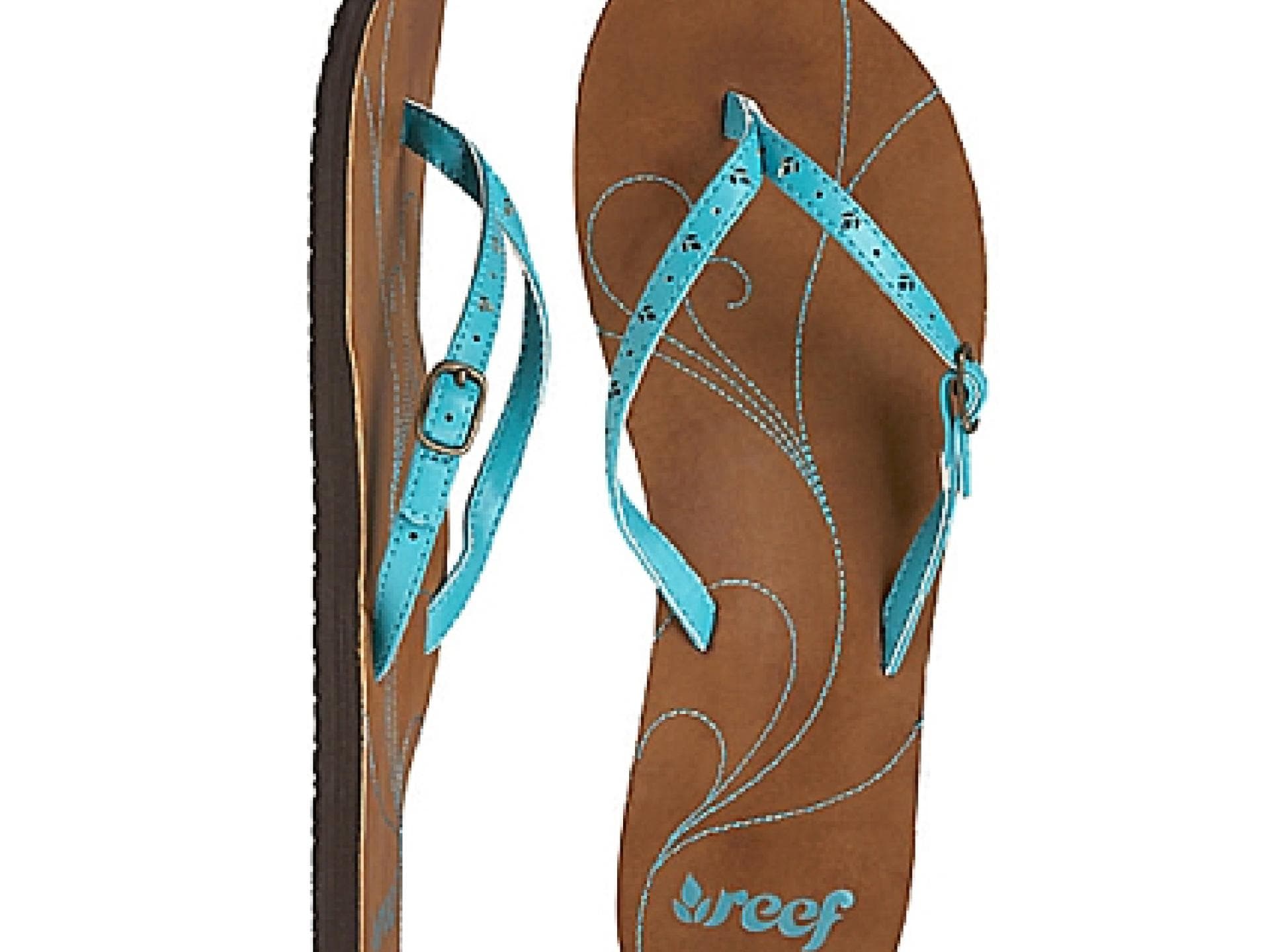 Süße Flip Flops in Türkis