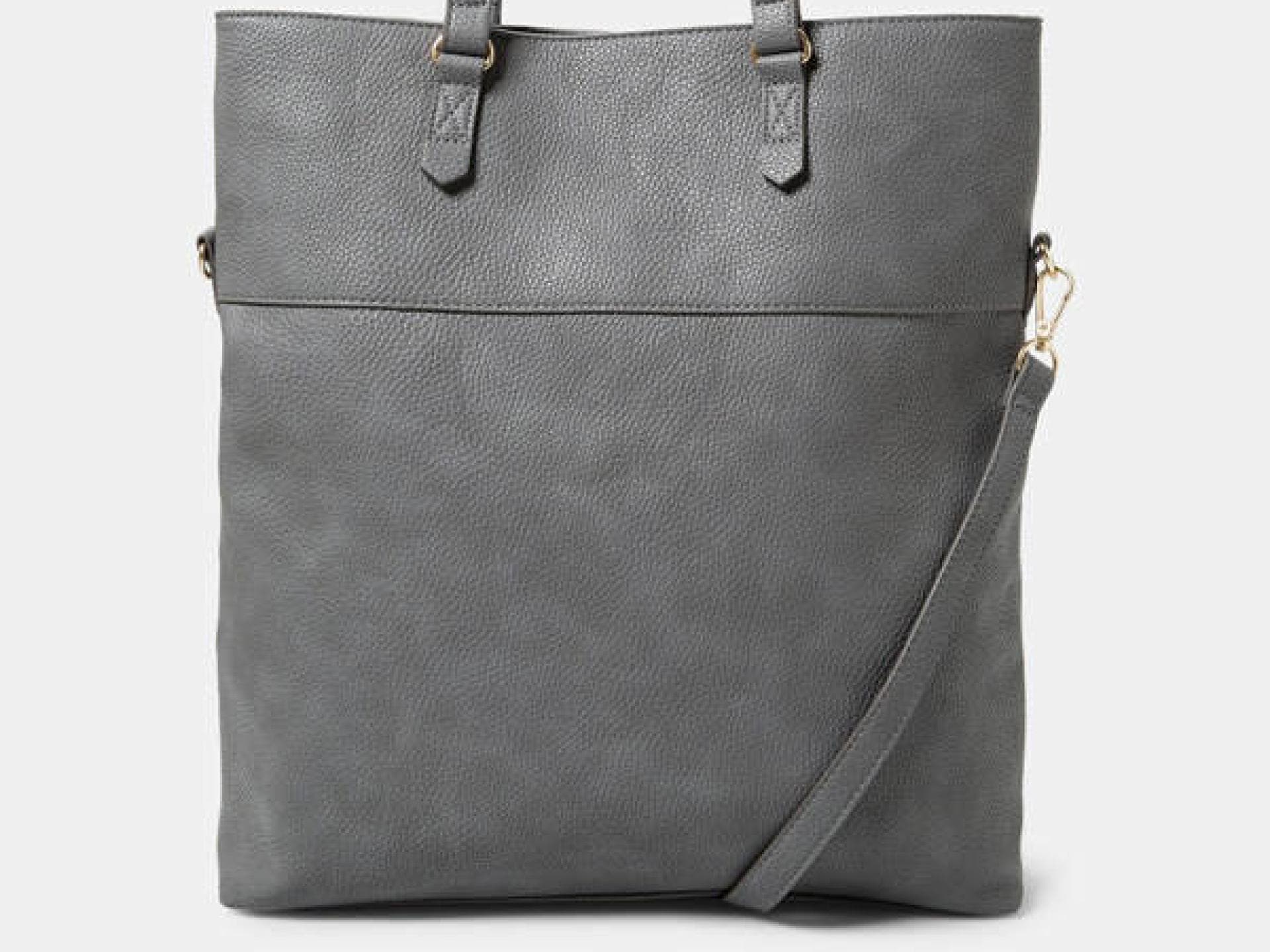 Grauer Shopper von Mango