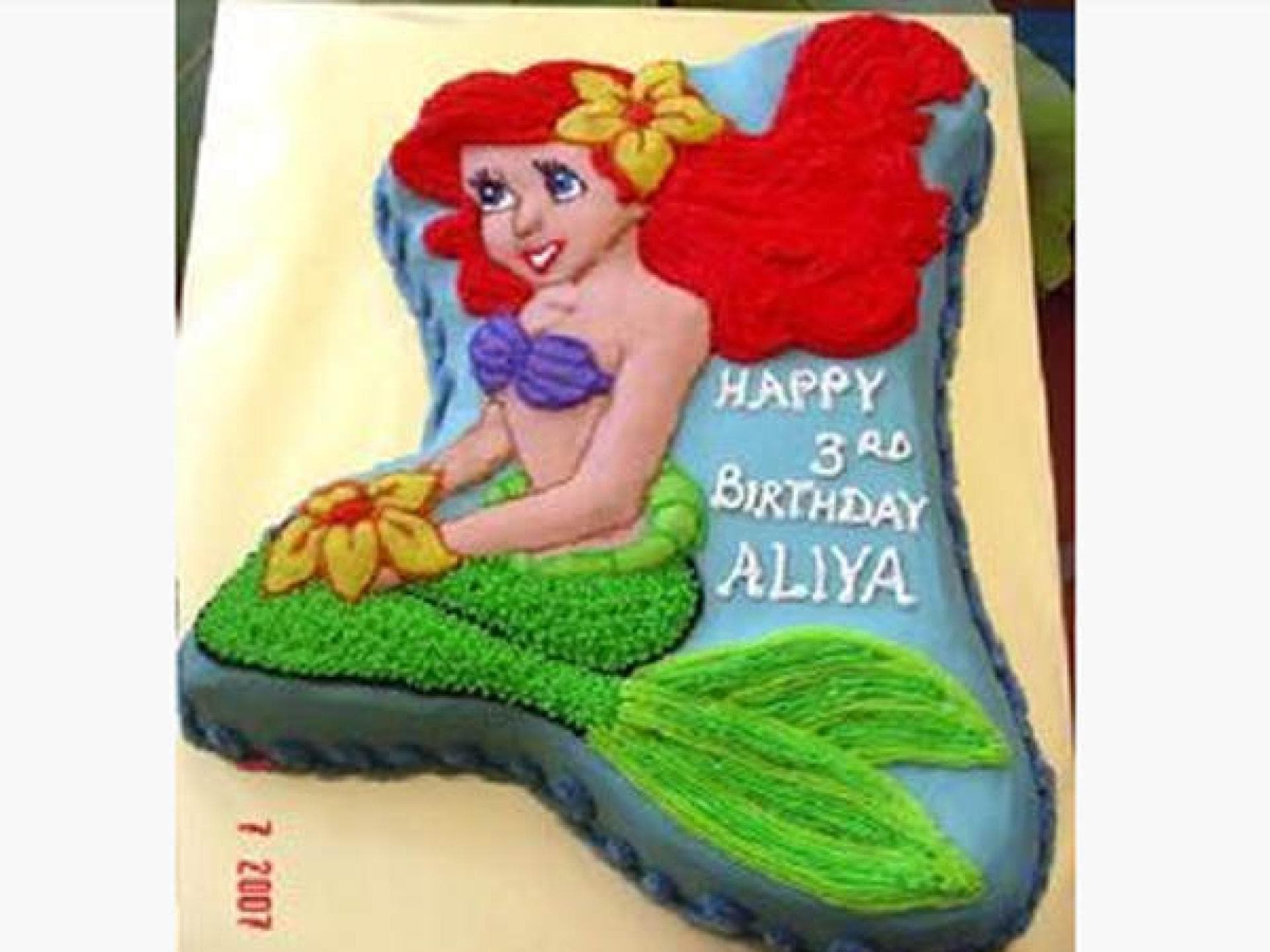 Kuchen in Arielle-Form