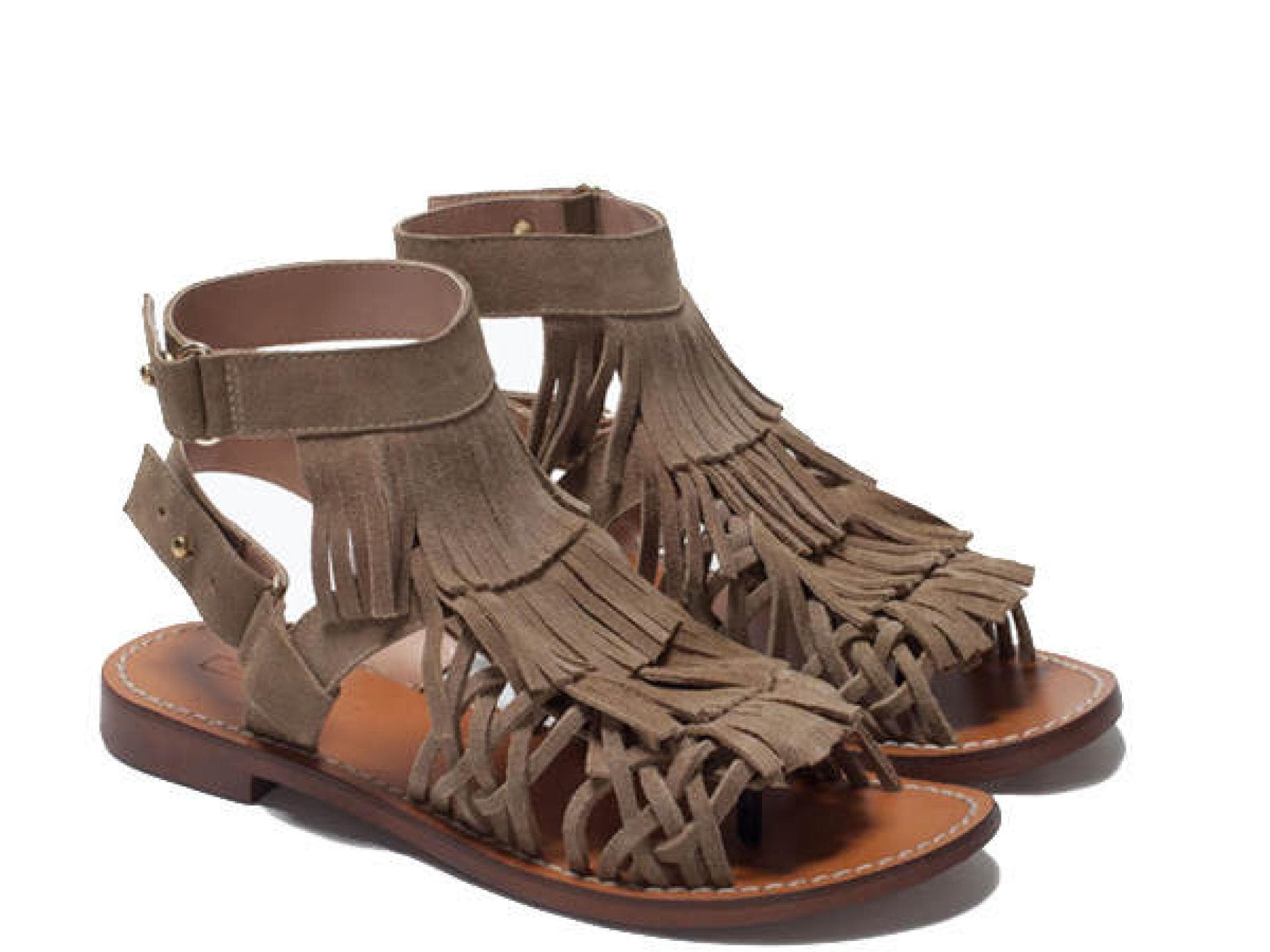 Sandalen mit Fransen von Zara Sandalen mit Fransen von Zara