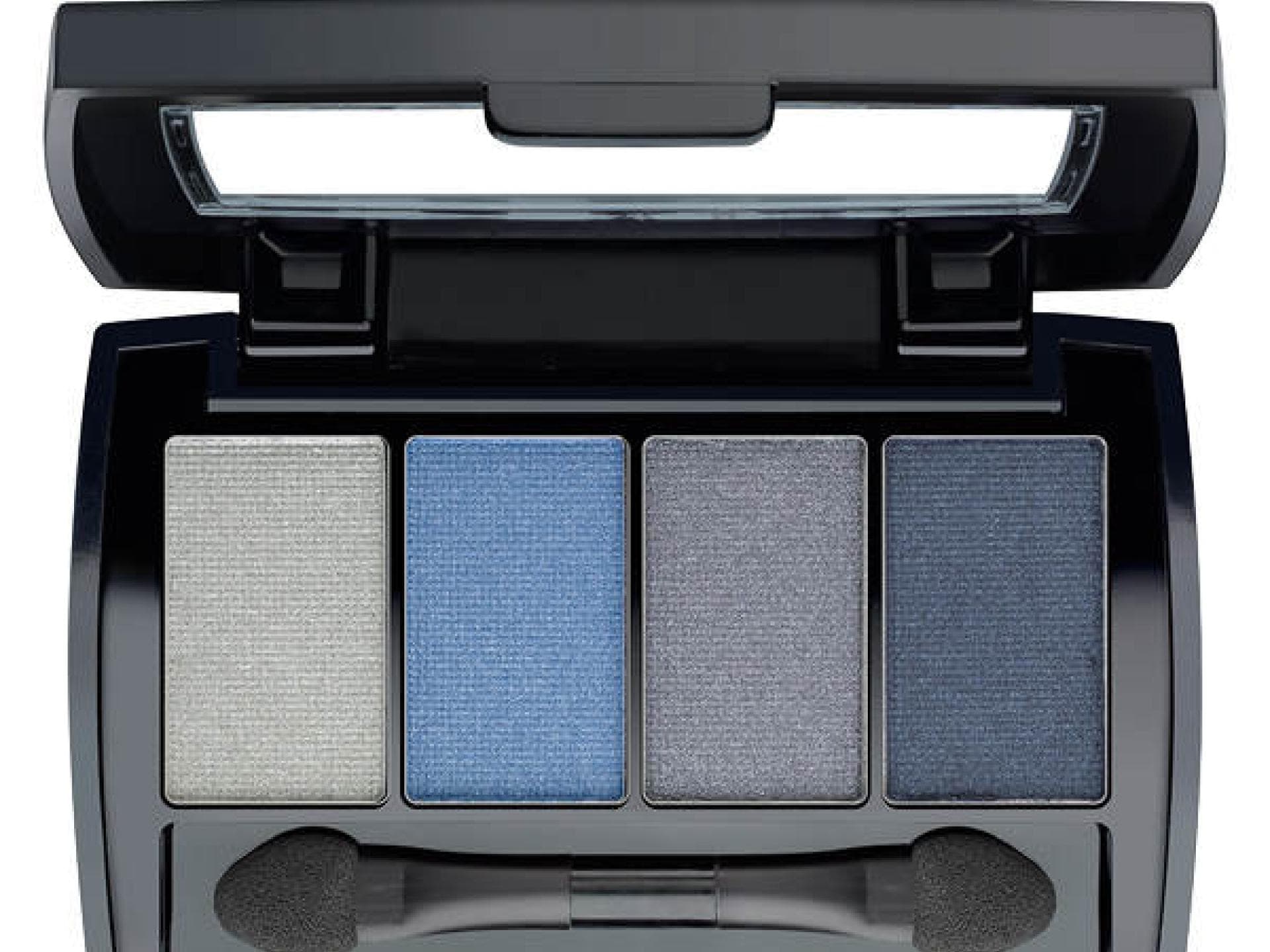 Lidschatten in kühlen Blautönen