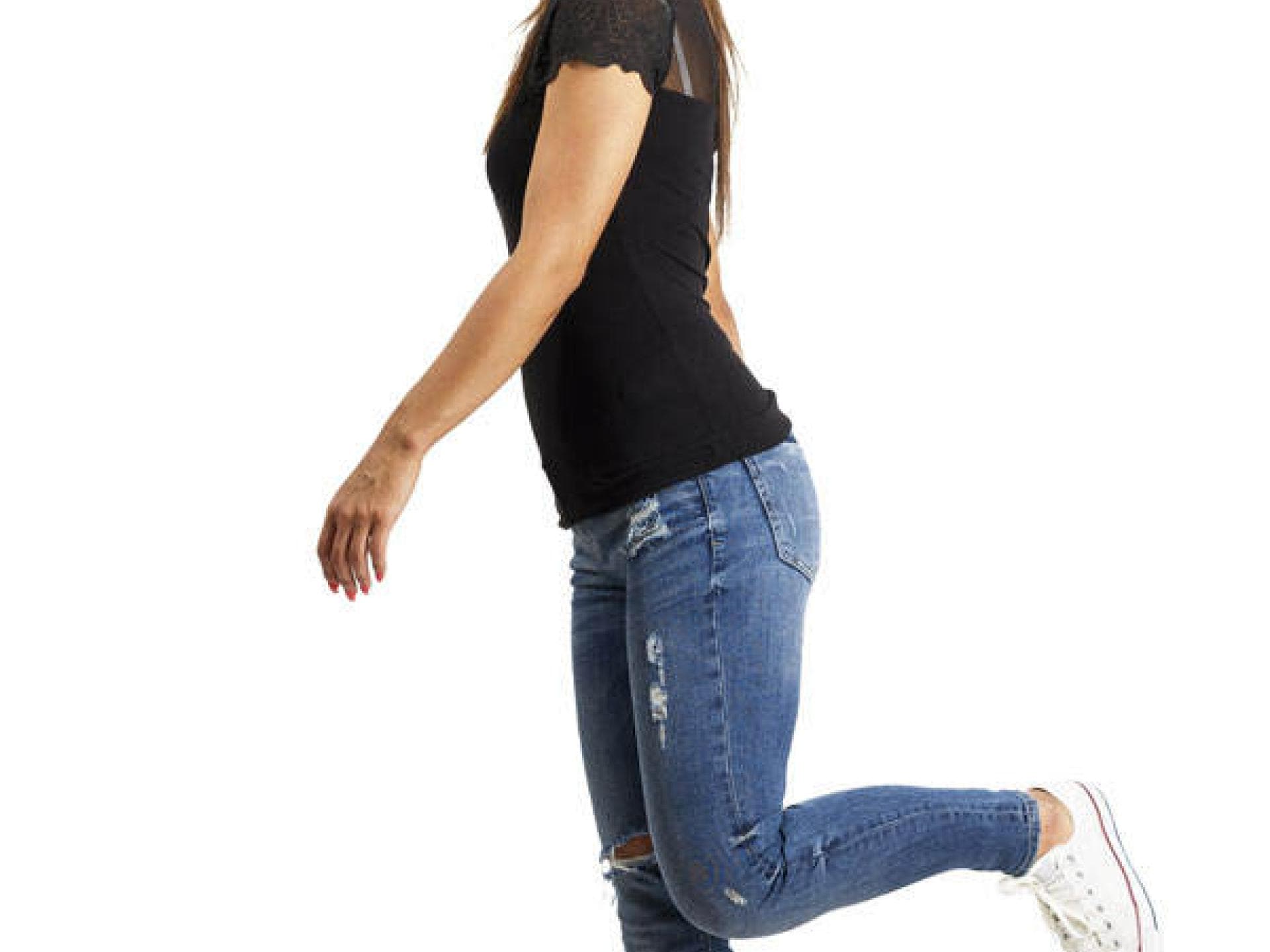 Gewicht auf ein Bein verlagern beim Stehen