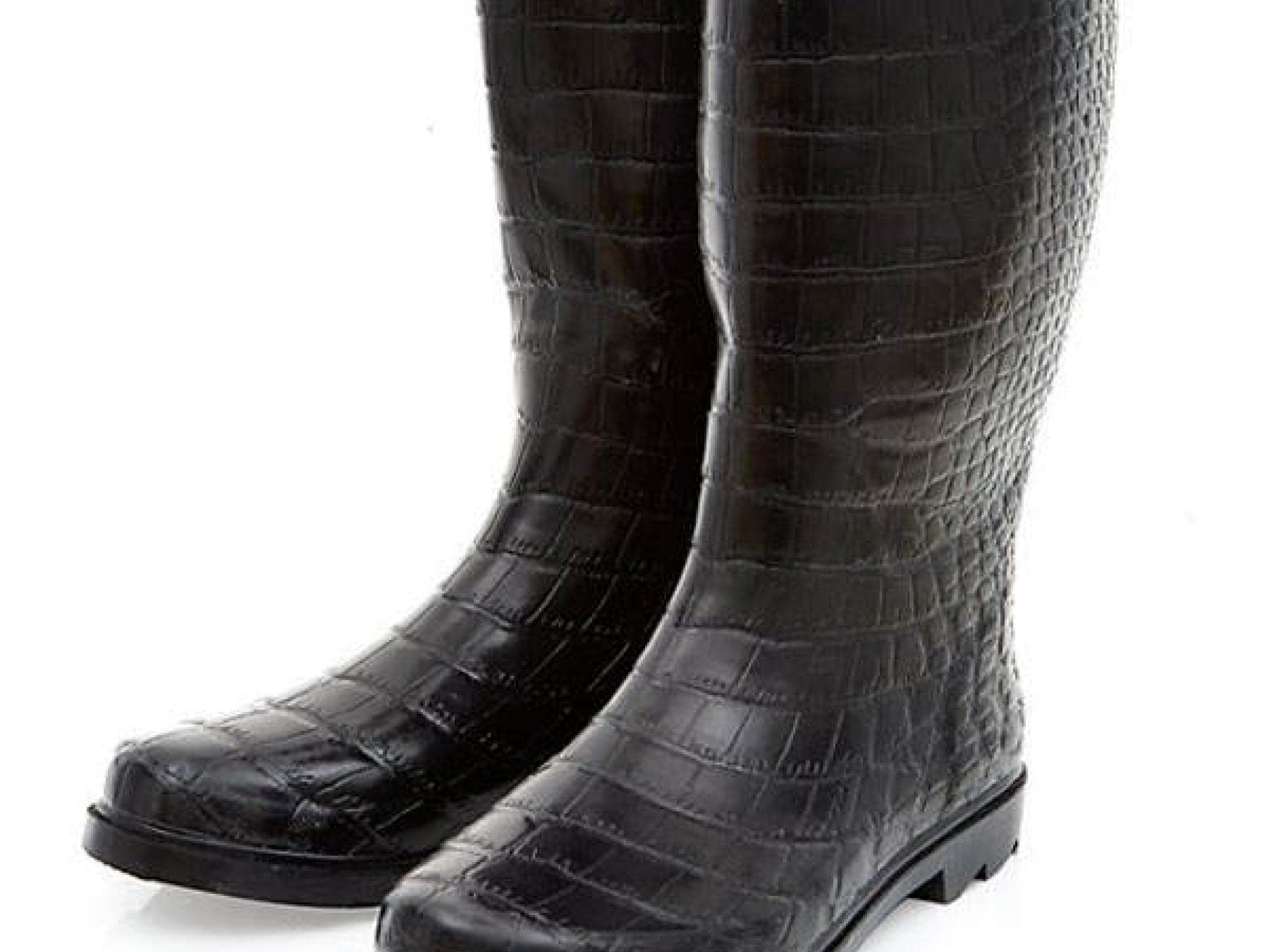 Kroko-Gummistiefel von Newlook.com