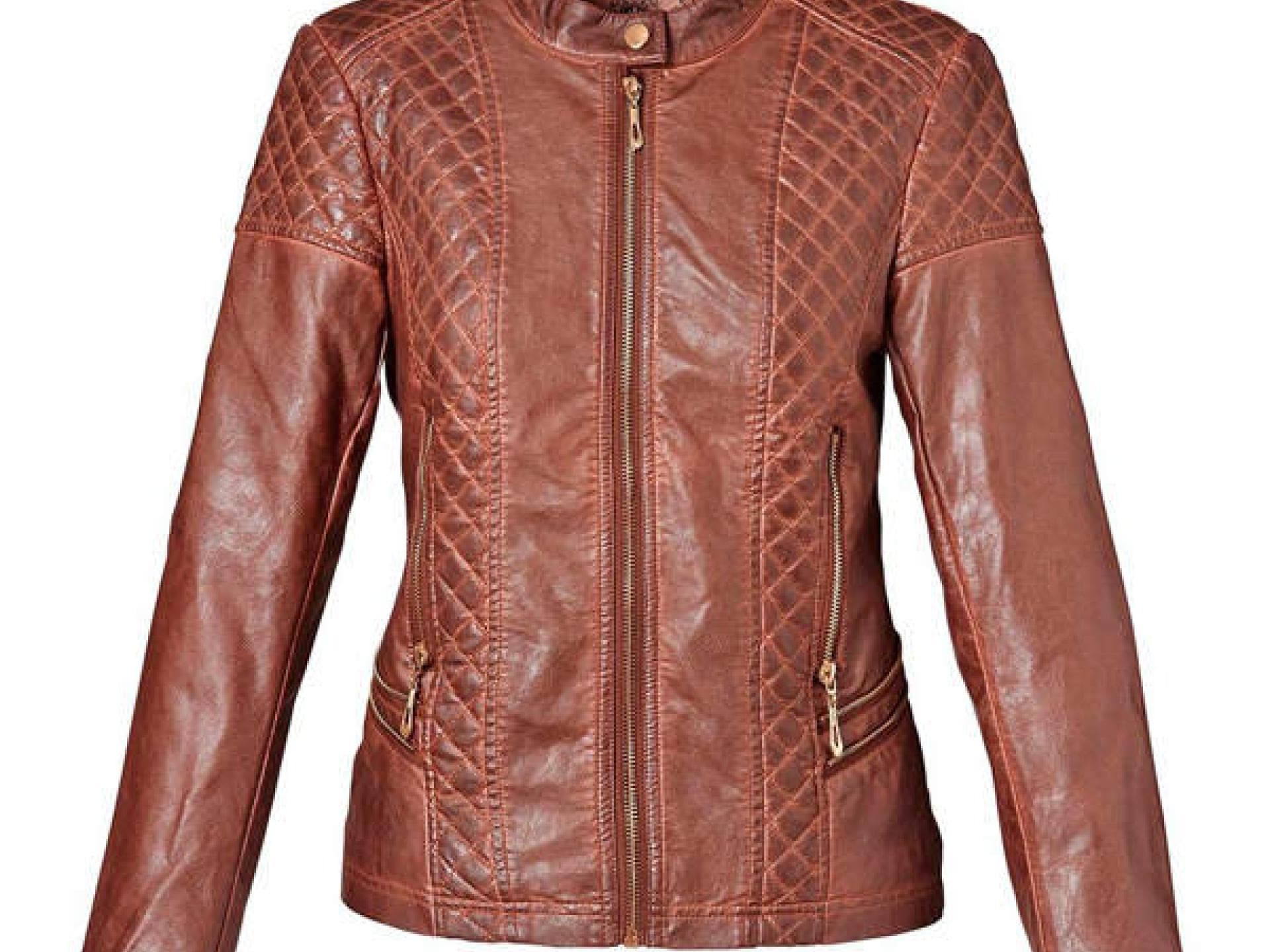 Braune Lederjacke von Mister & Lady