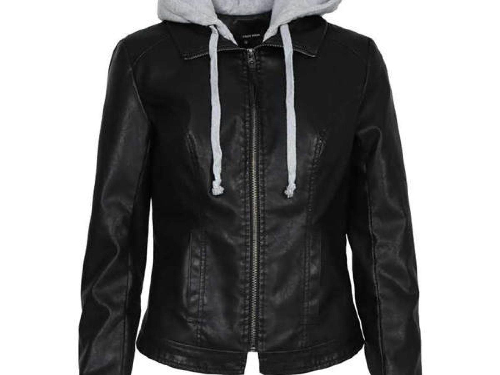 Coole Lederjacke mit Kapuze von Tally Weijl