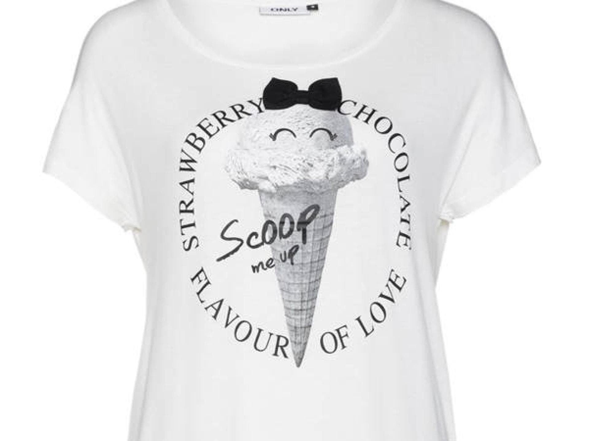 T-Shirt mit Eis-Motiv