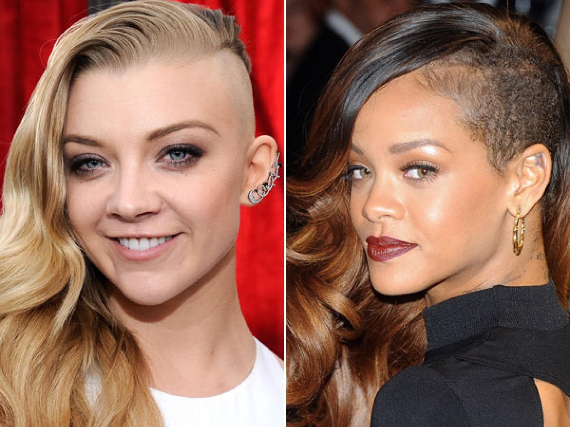 Natalie Dormer vs. Rihanna: rasierter Kopf Natalie Dormer vs. Rihanna: rasierter Kopf