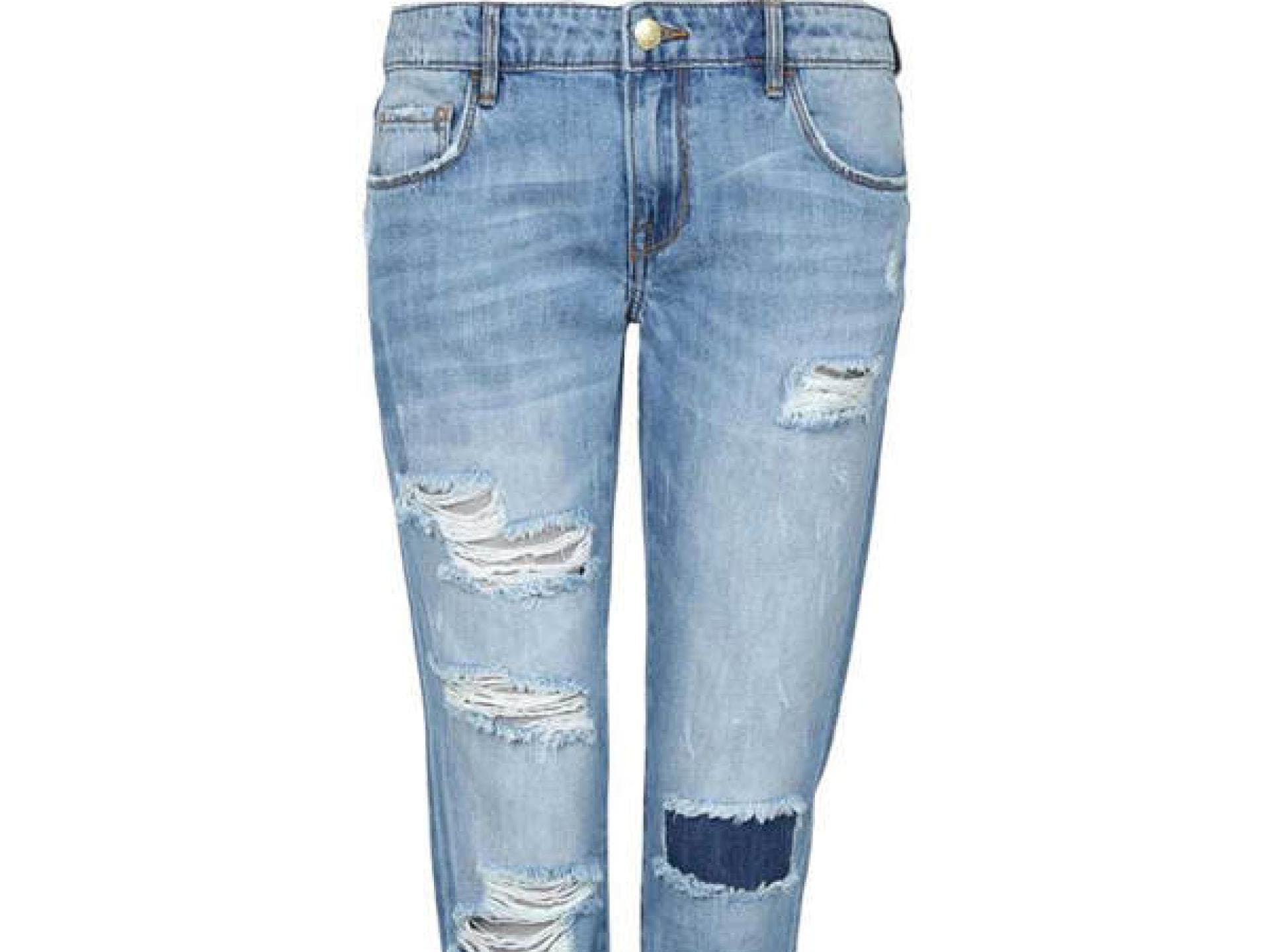 Bootcut-Jeans mit Rissen von Tally Weijl