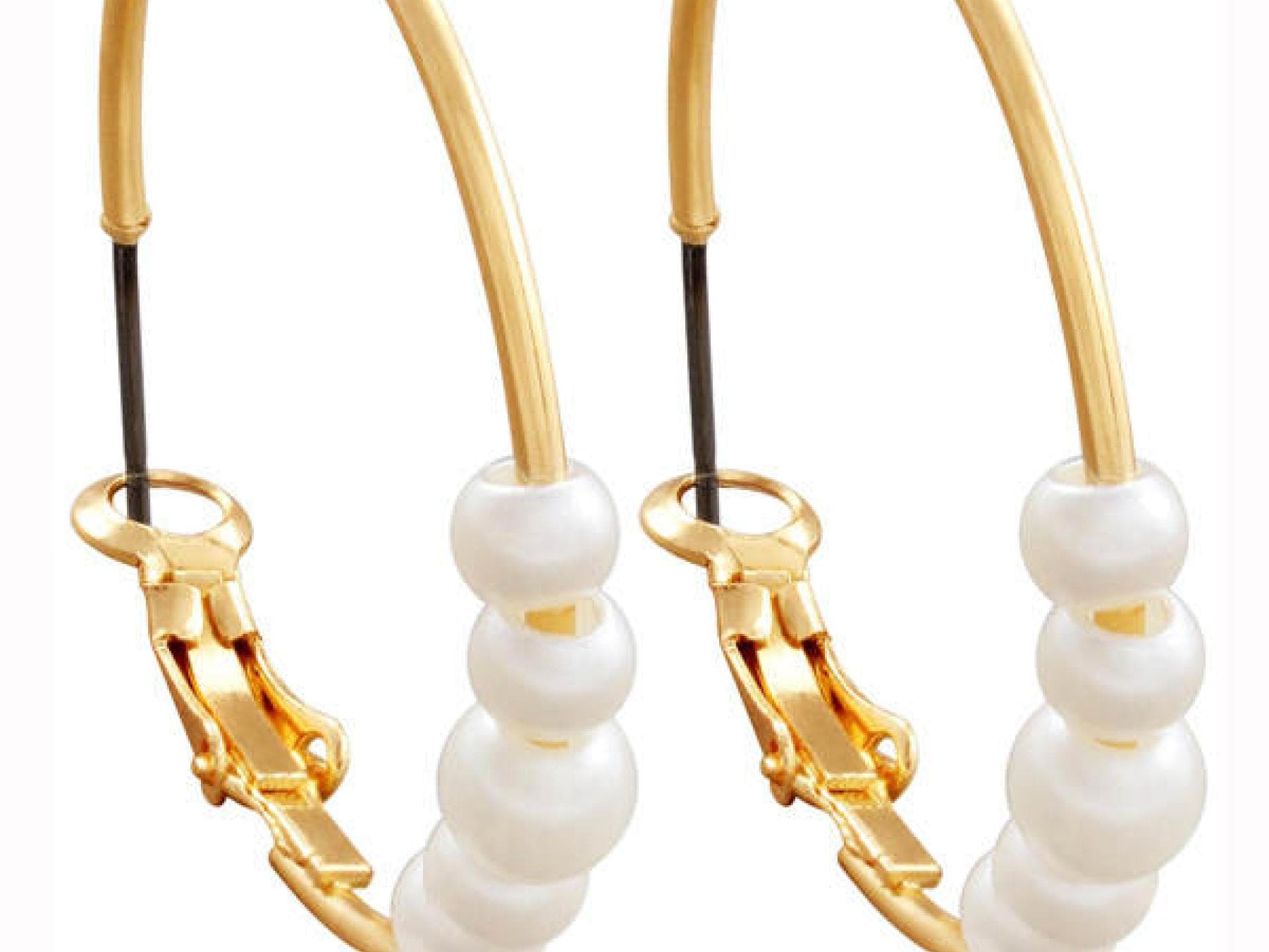 Creolen mit Perlen von Bijou Brigitte Creolen mit Perlen von Bijou Brigitte