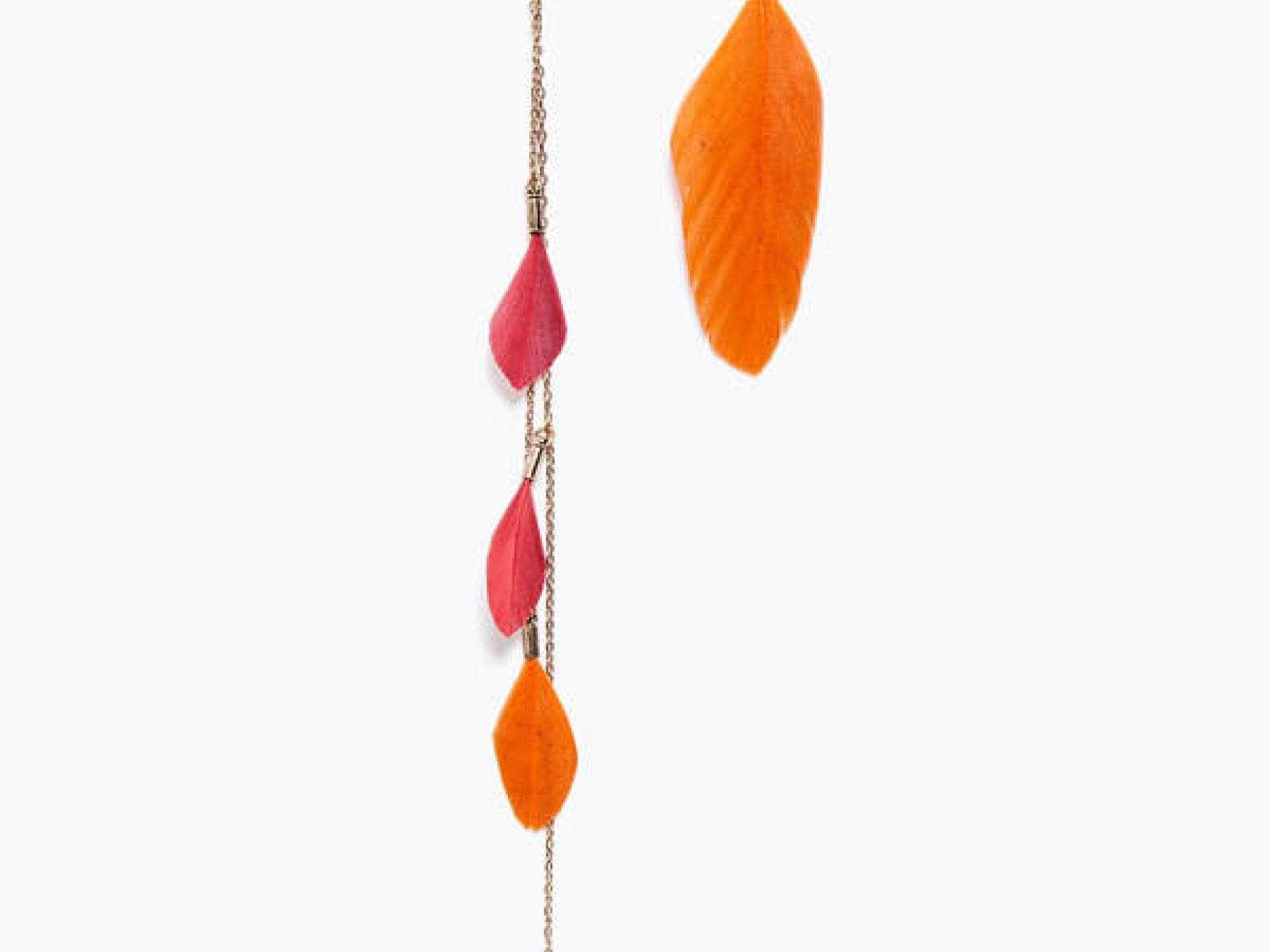 Feder-Ohrringe von Zara