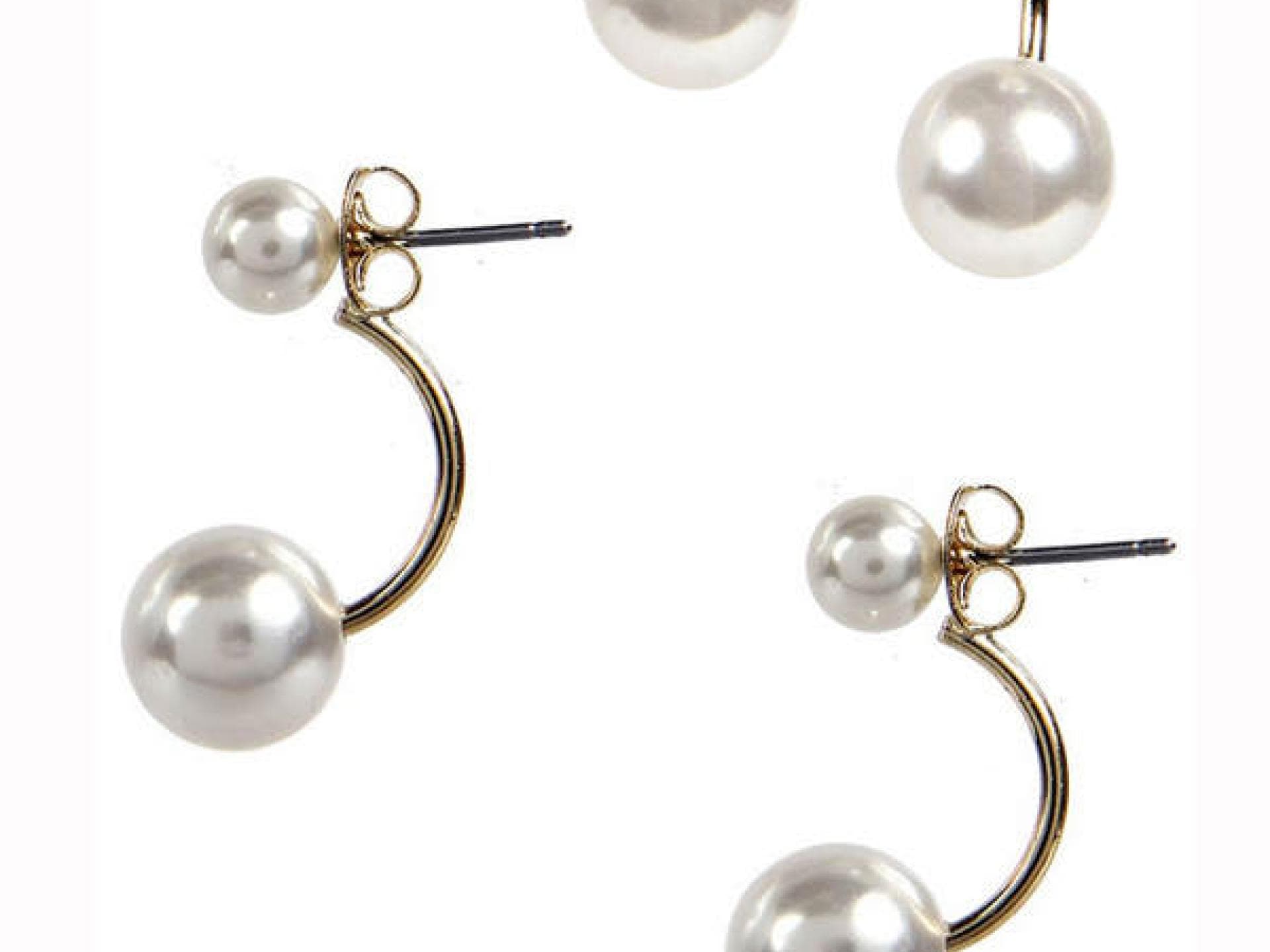 Perlen-Ohrringe von Boohoo.de