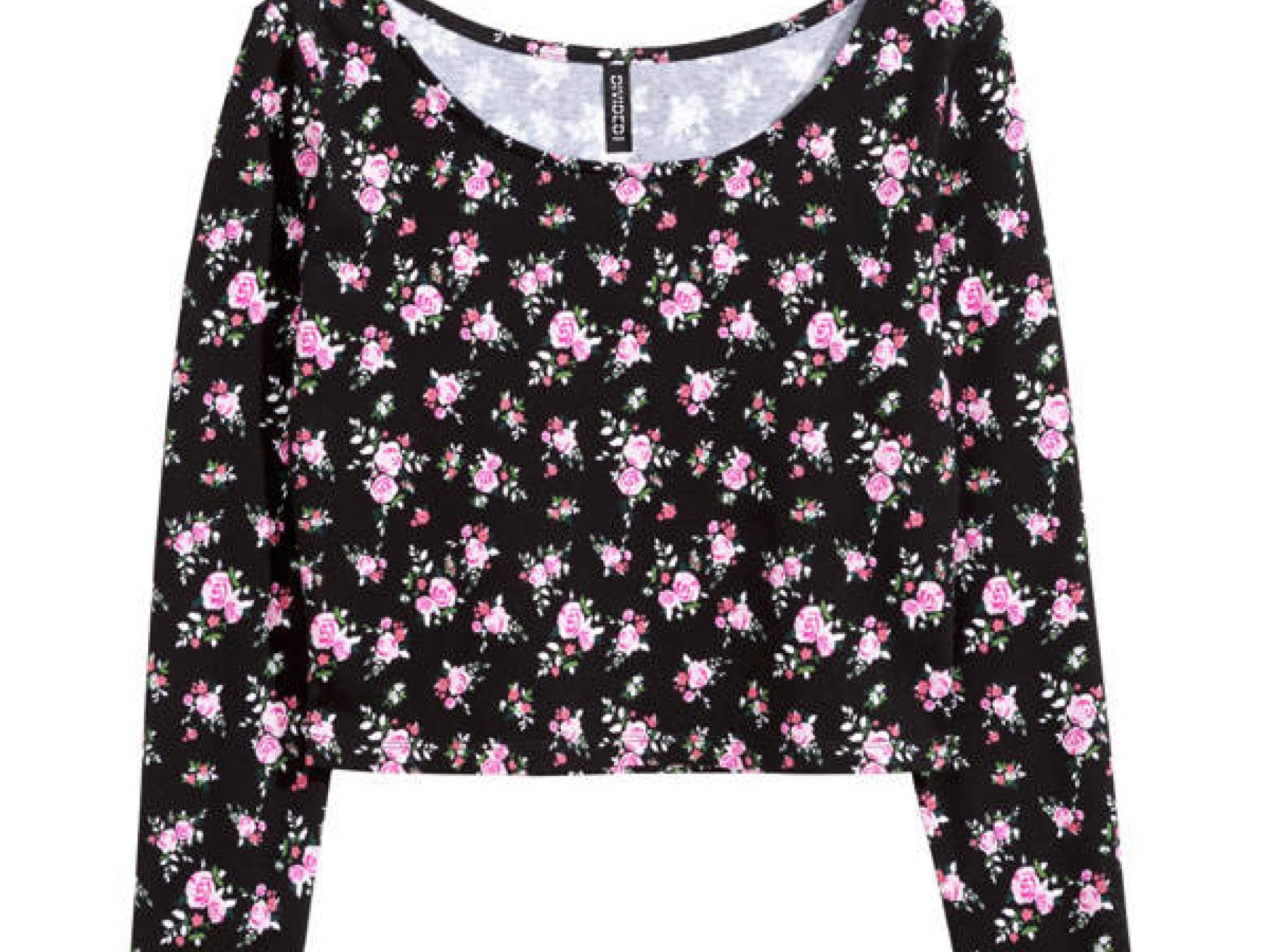 Geblümtes Crop Top von H&M