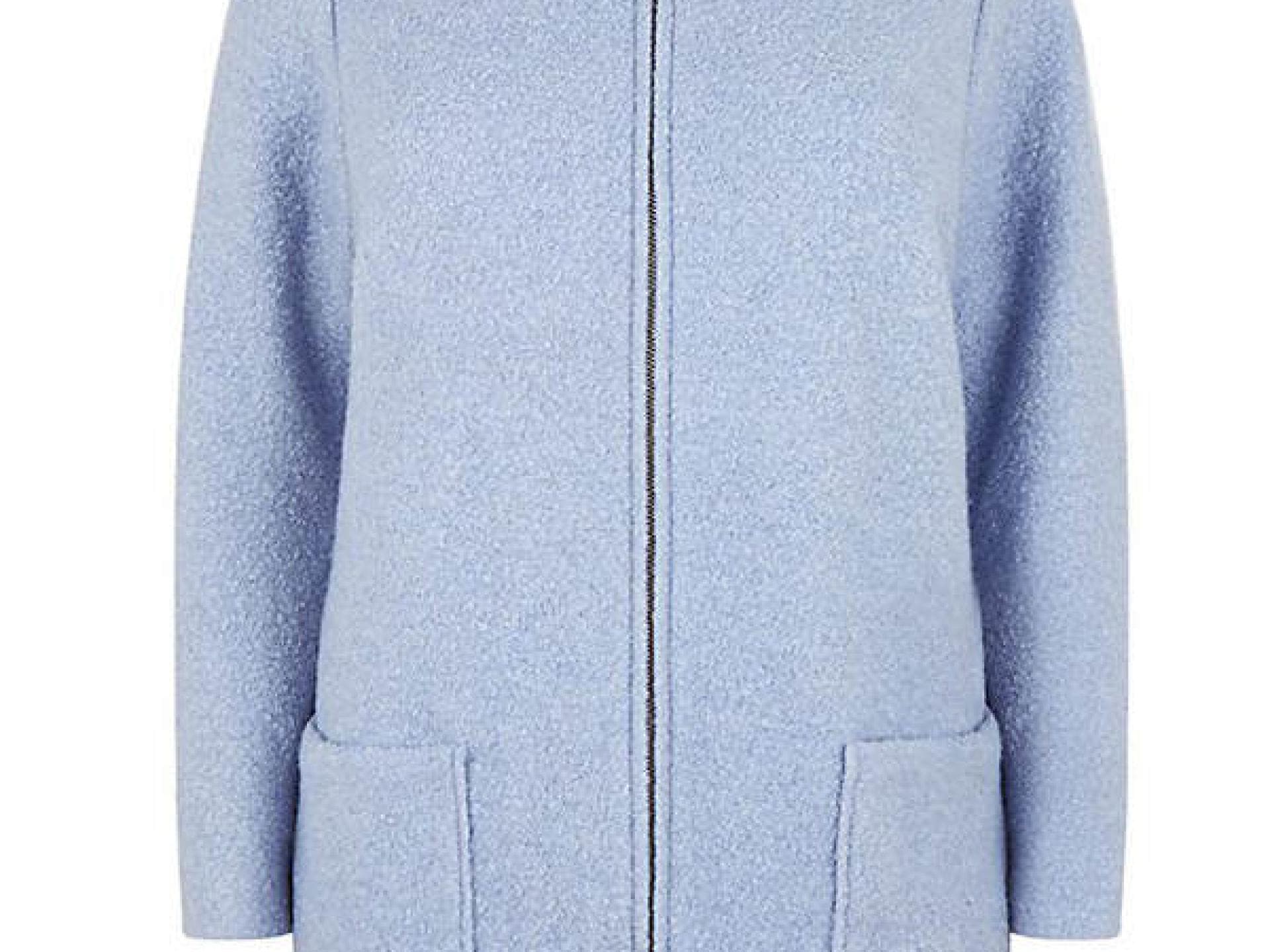 Hellblauer Mantel von New Look