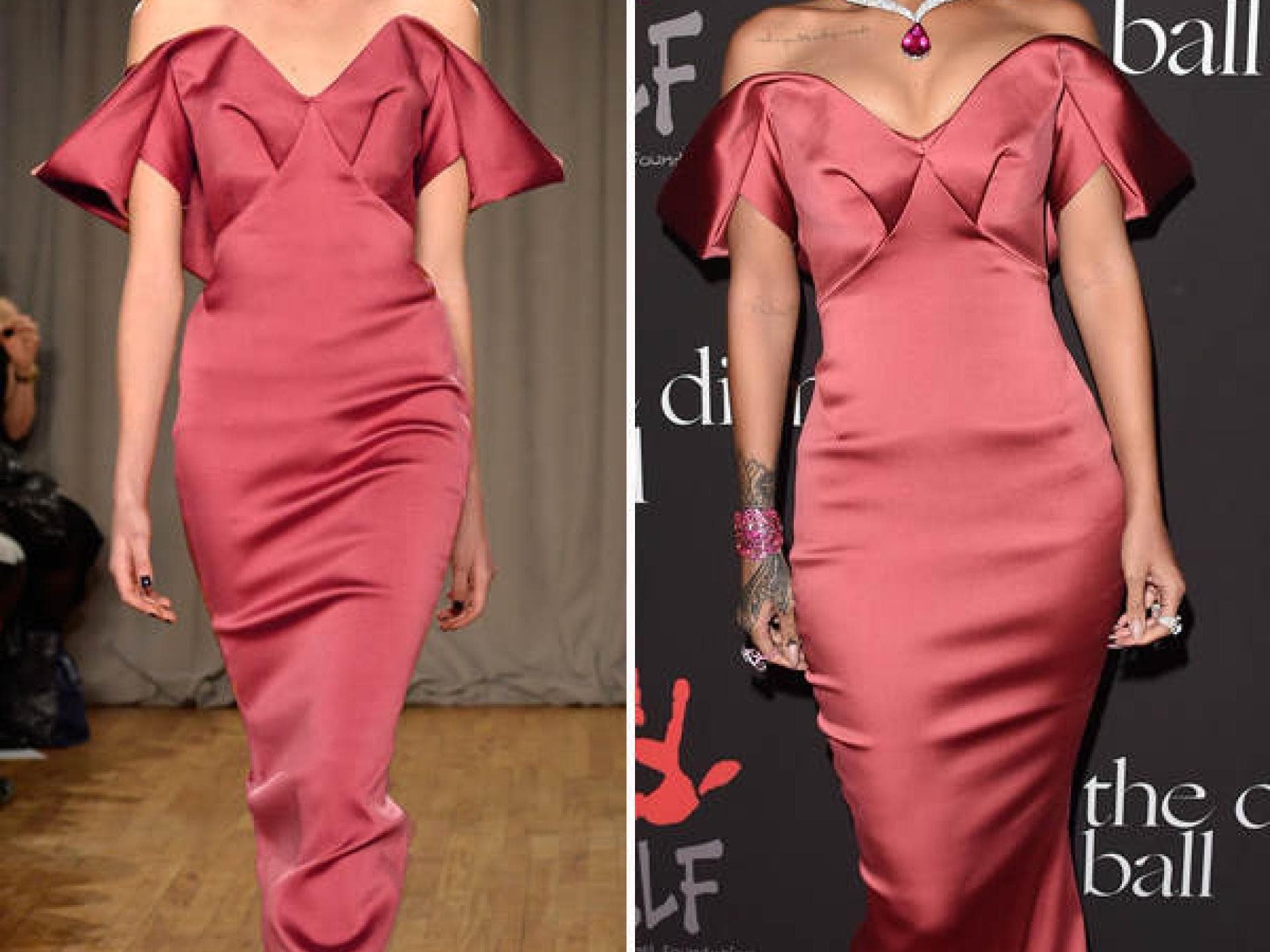 Rihanna in Zac Posen Rihanna in Zac Posen