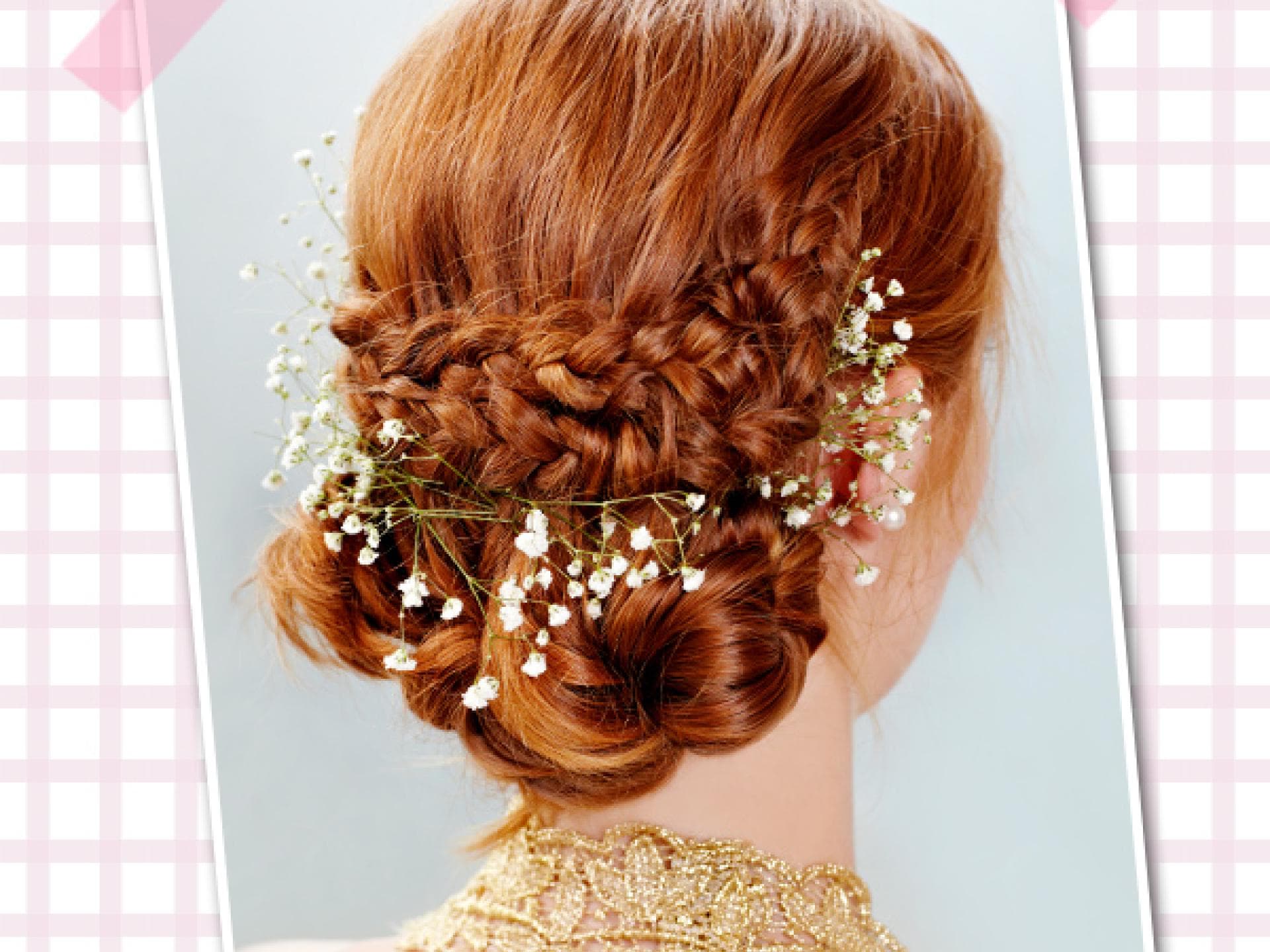 Festliche Flechtfrisur: Step 1