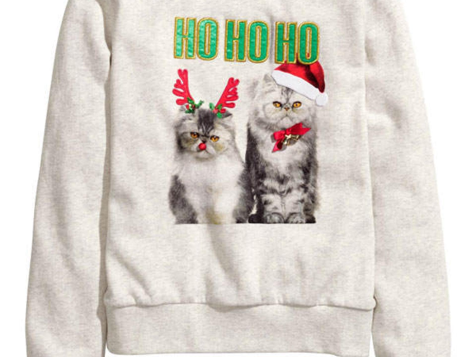 Grumpy Cat-Weihnachtspullover von H&M