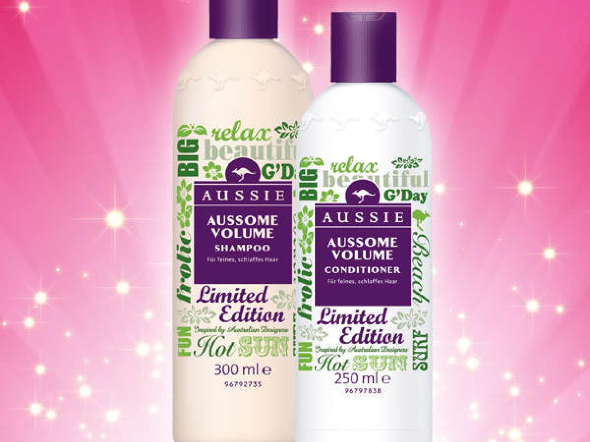 Pflege-Set von Aussie plus Shopping-Gutschein Pflege-Set von Aussie plus Shopping-Gutschein