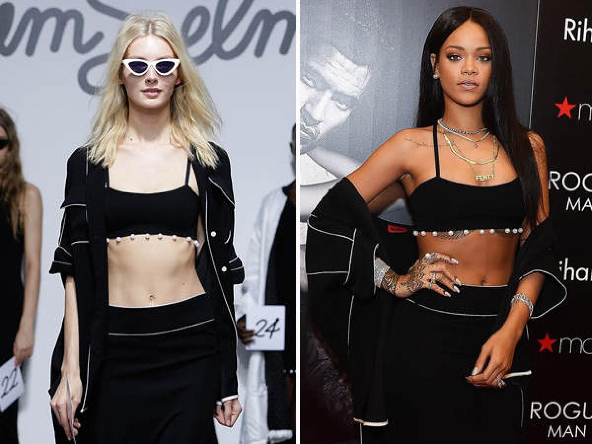 Rihanna in Adam Selman