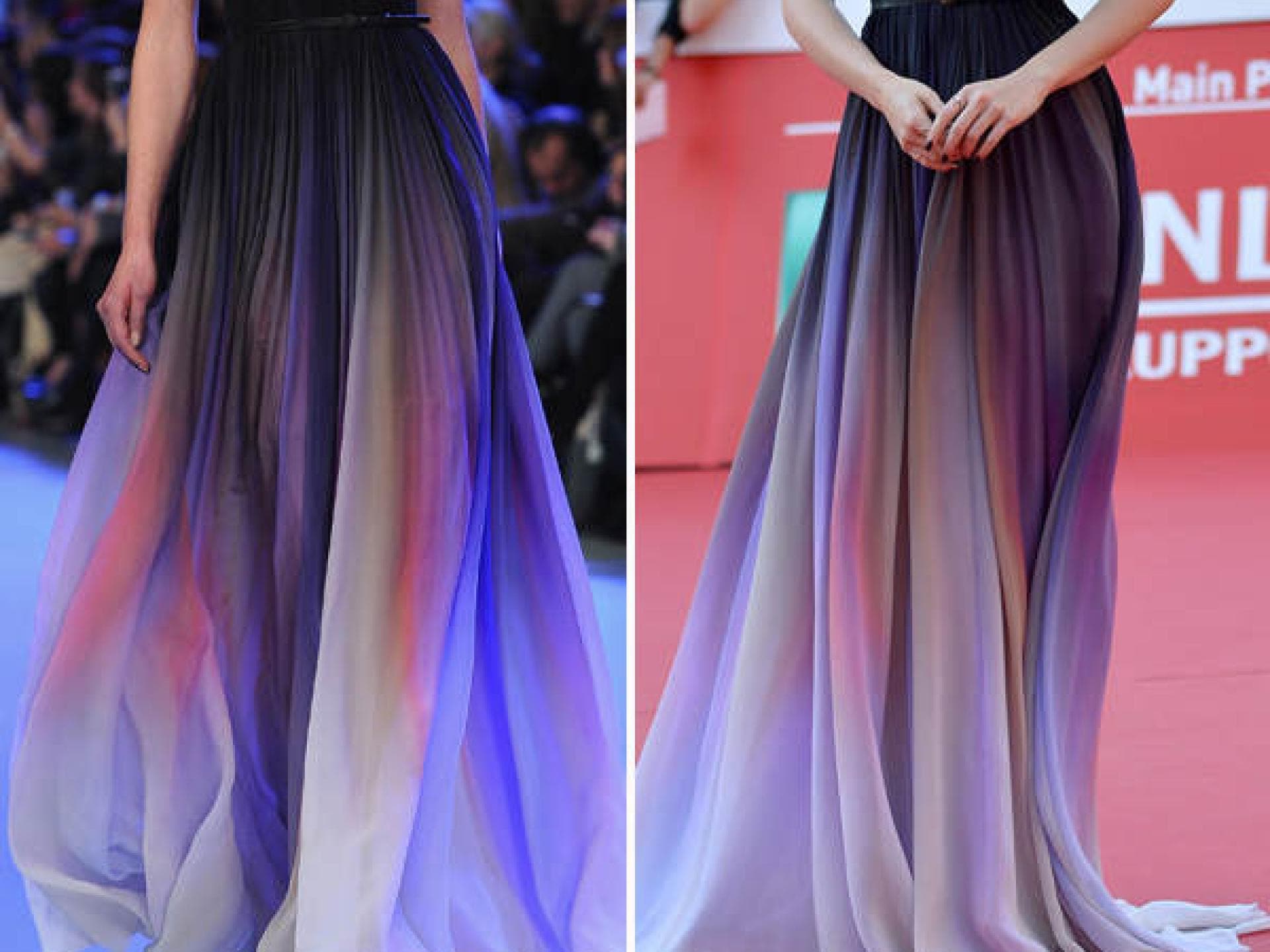 Lily Collins in Elie Saab Couture Lily Collins in Elie Saab Couture