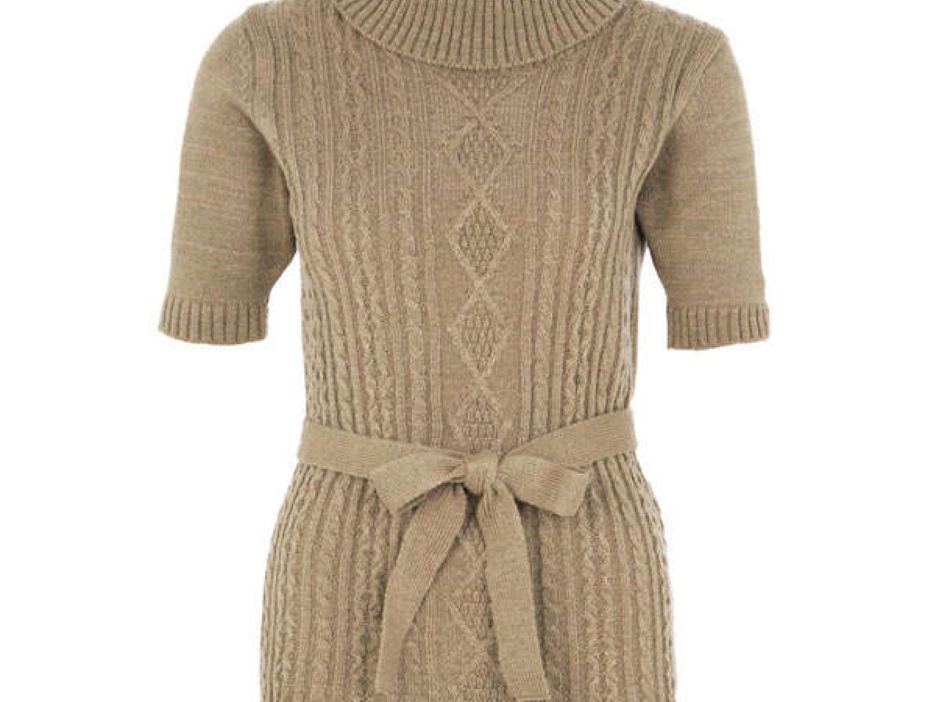 Strickkleid in Sandfarben