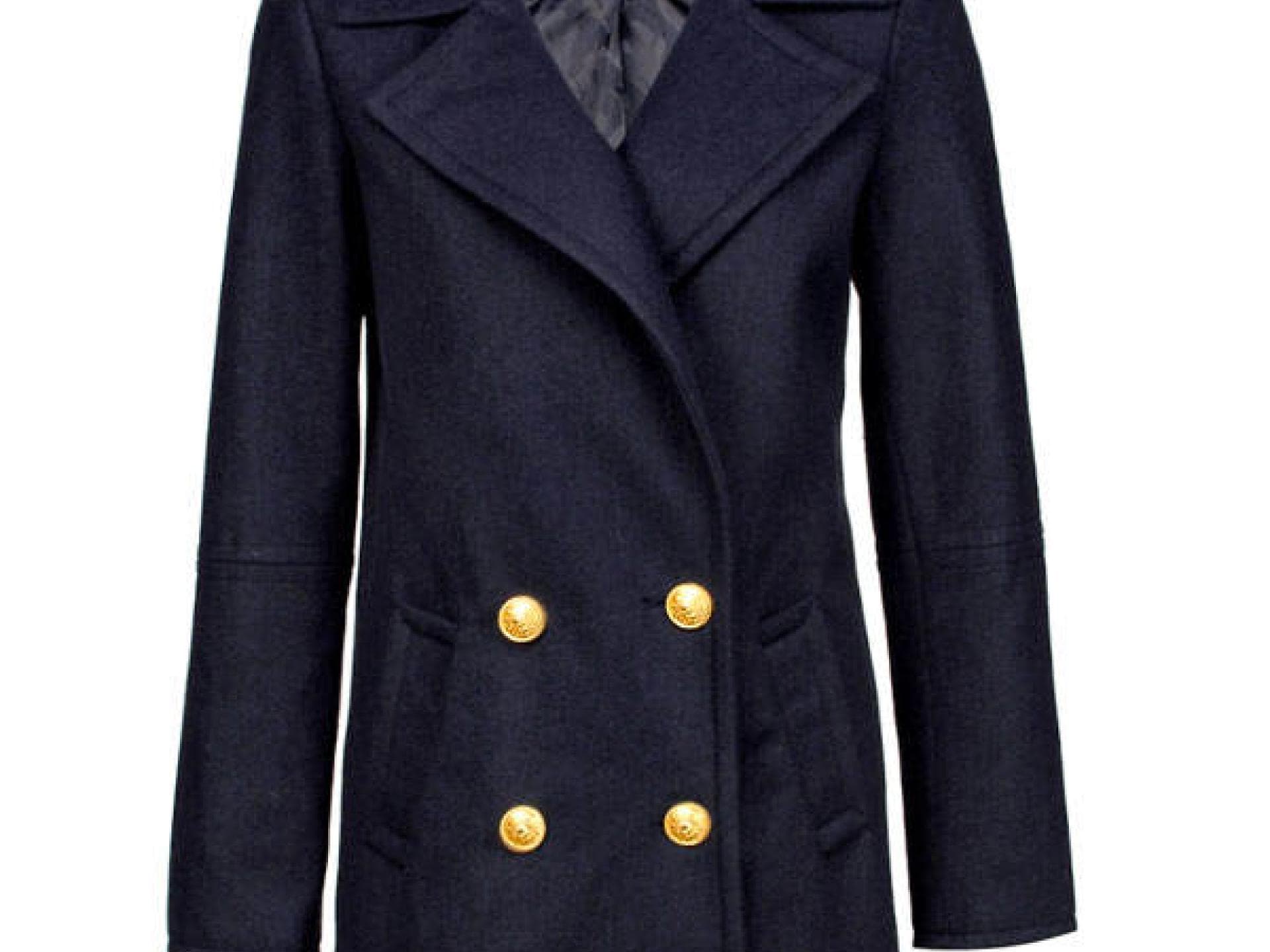 Dunkelblauer Wintermantel von New Yorker