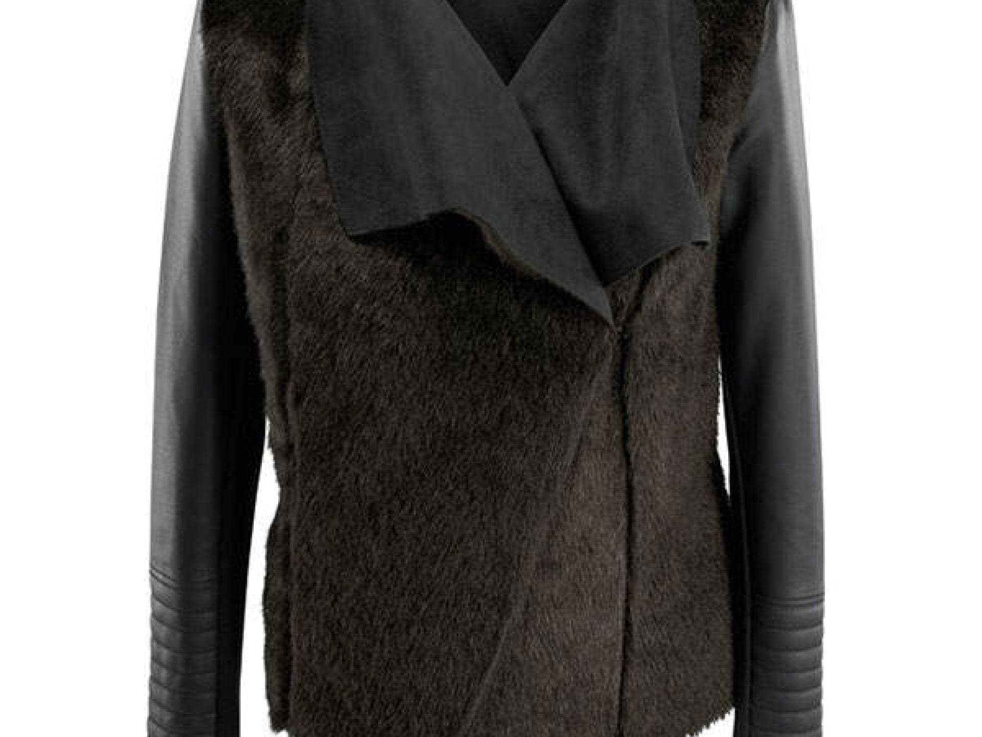 Lederjacke mit Fell von Orsay