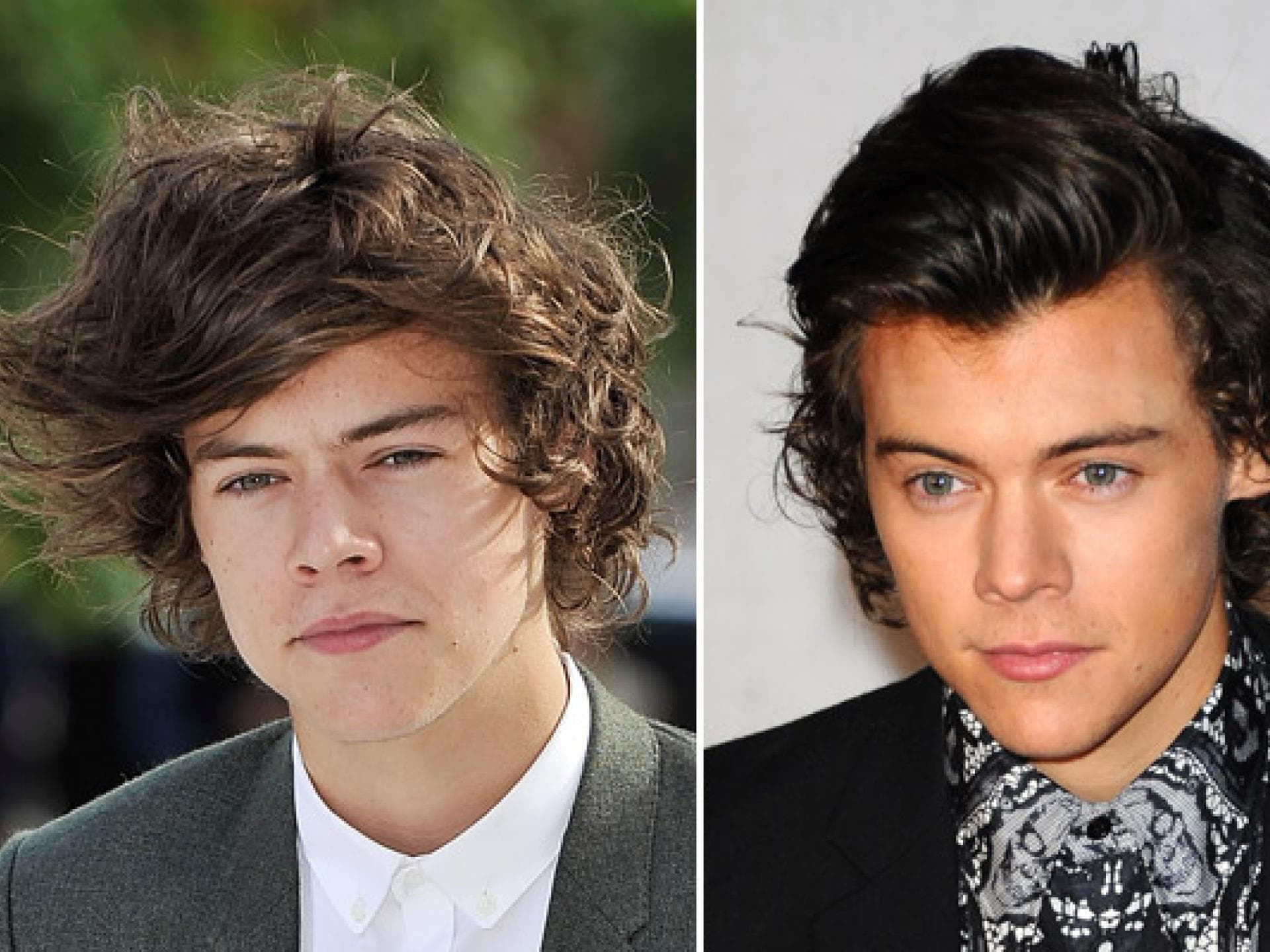 Harry Styles mit Undone Frisur oder gestylten Haare?