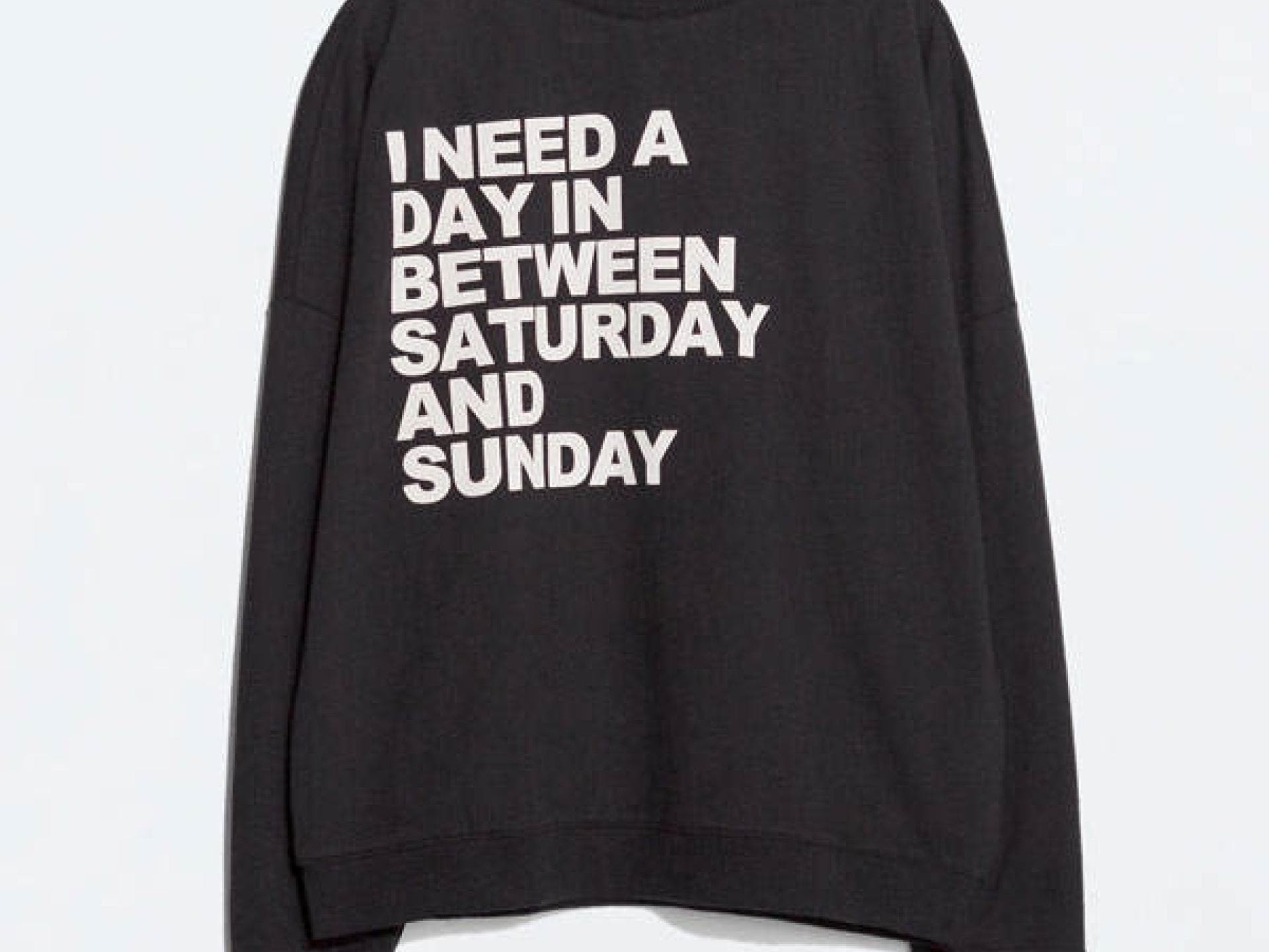 Sweater mit Spruch von Zara