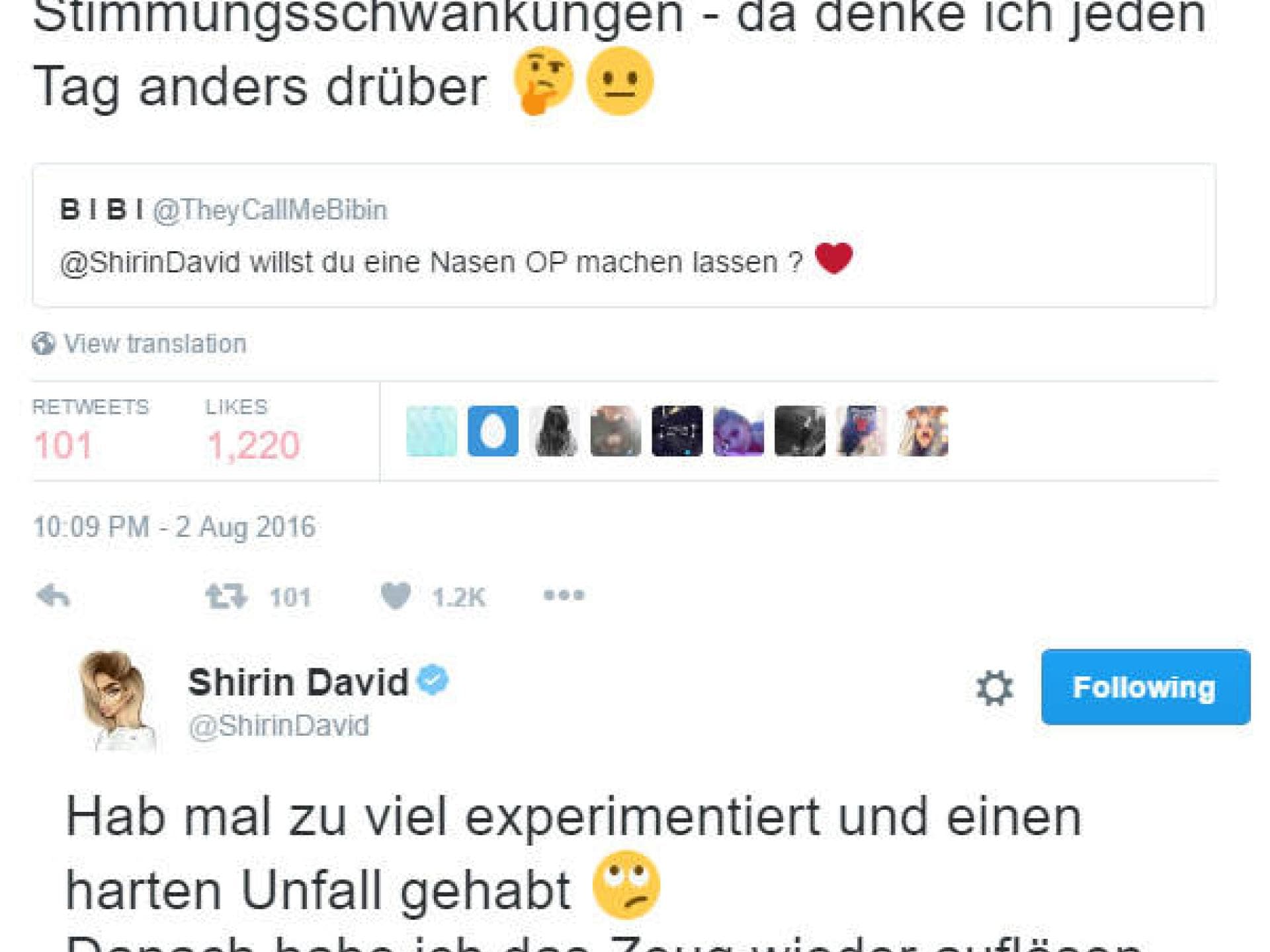 Shirin: Schönheits-OPs?