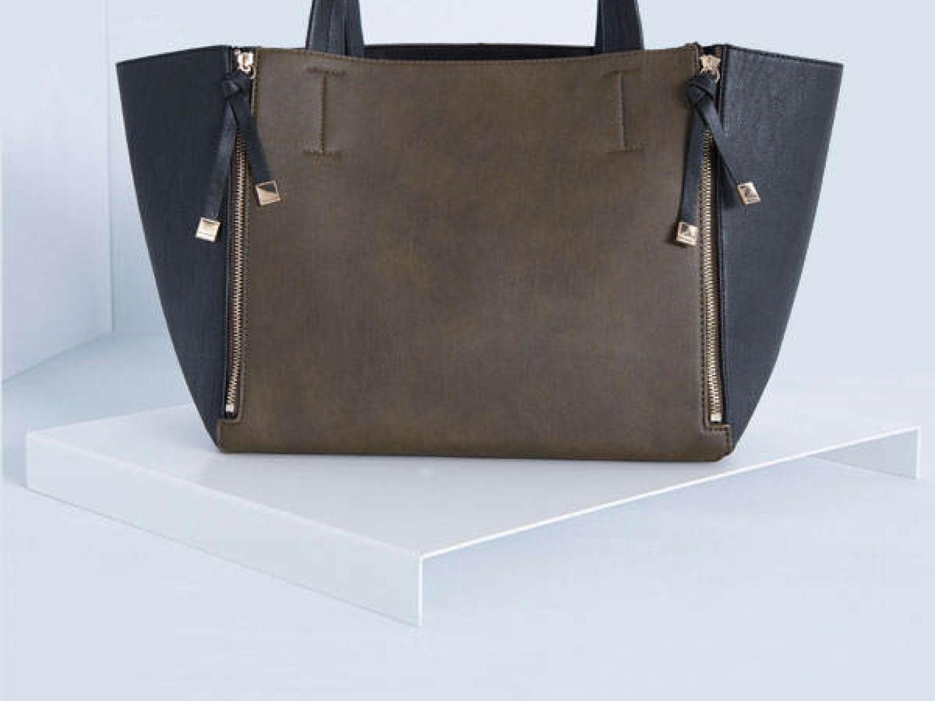 Zweifarbige Handtasche von Bershka Zweifarbige Handtasche von Bershka