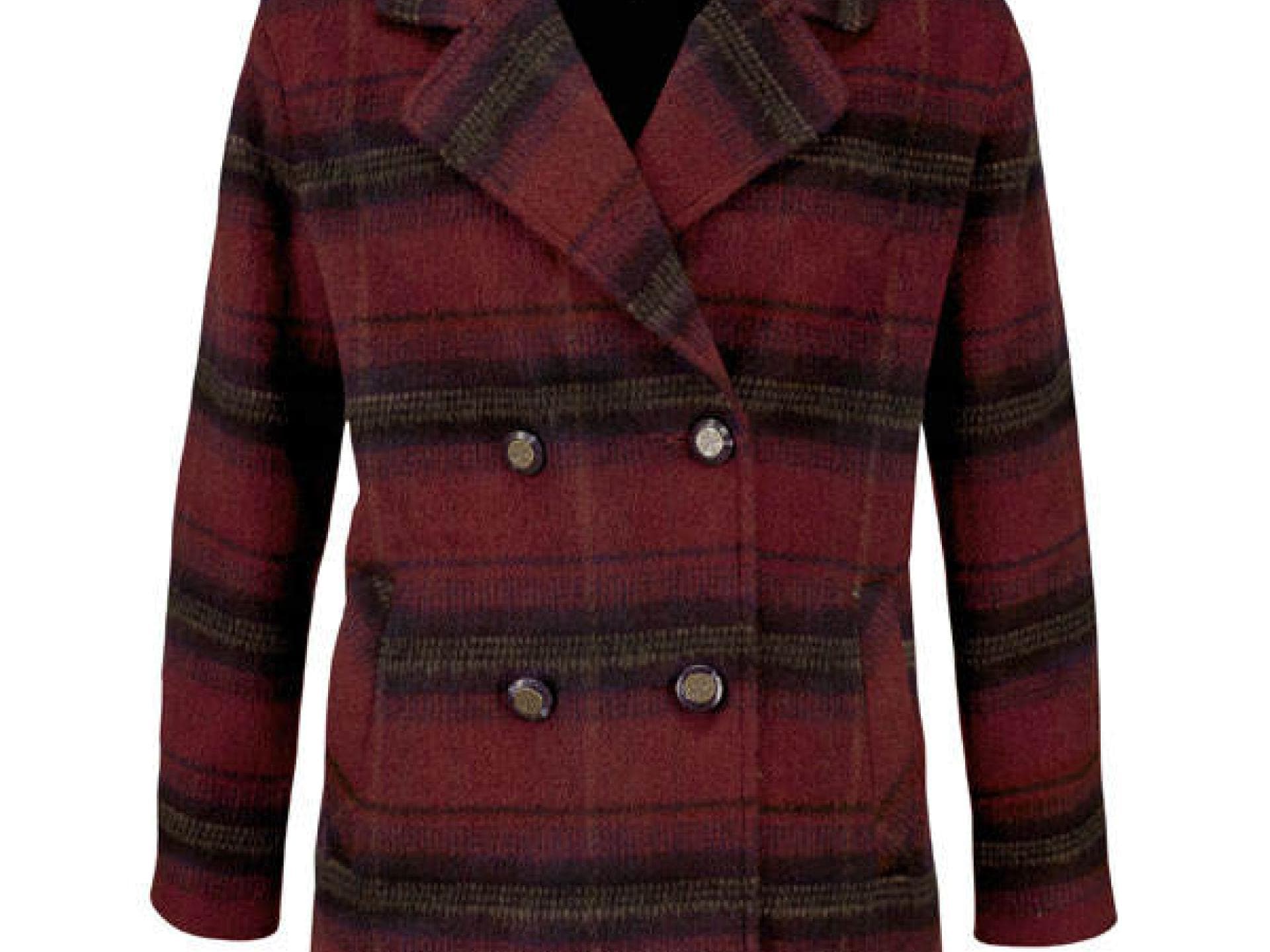 Roter Mantel mit Karomuster von Otto.de