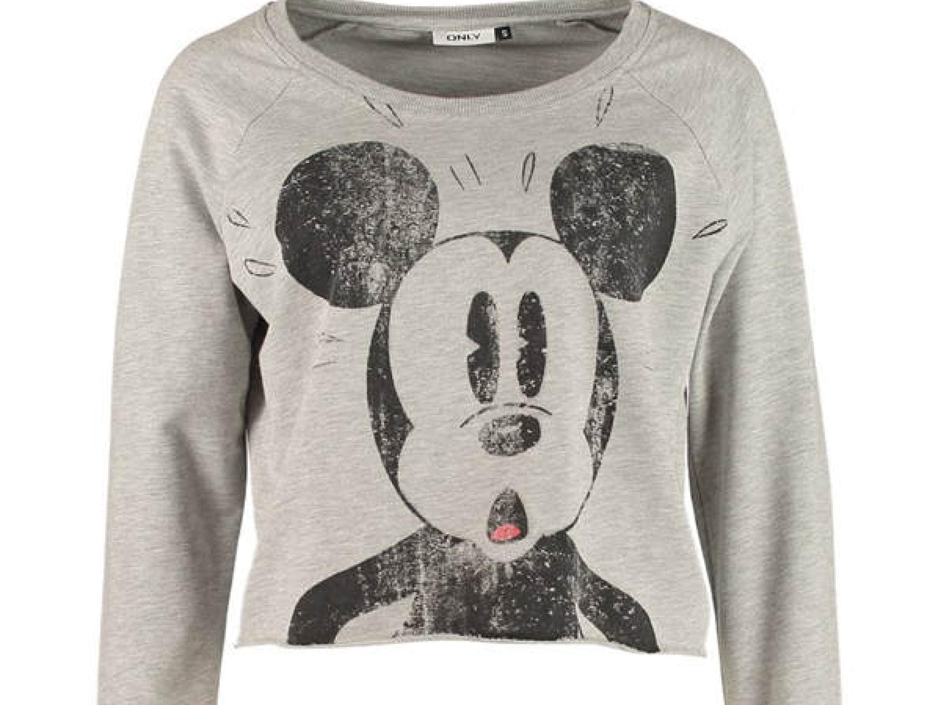 Kurzer Mickey-Mouse-Pullover von Only